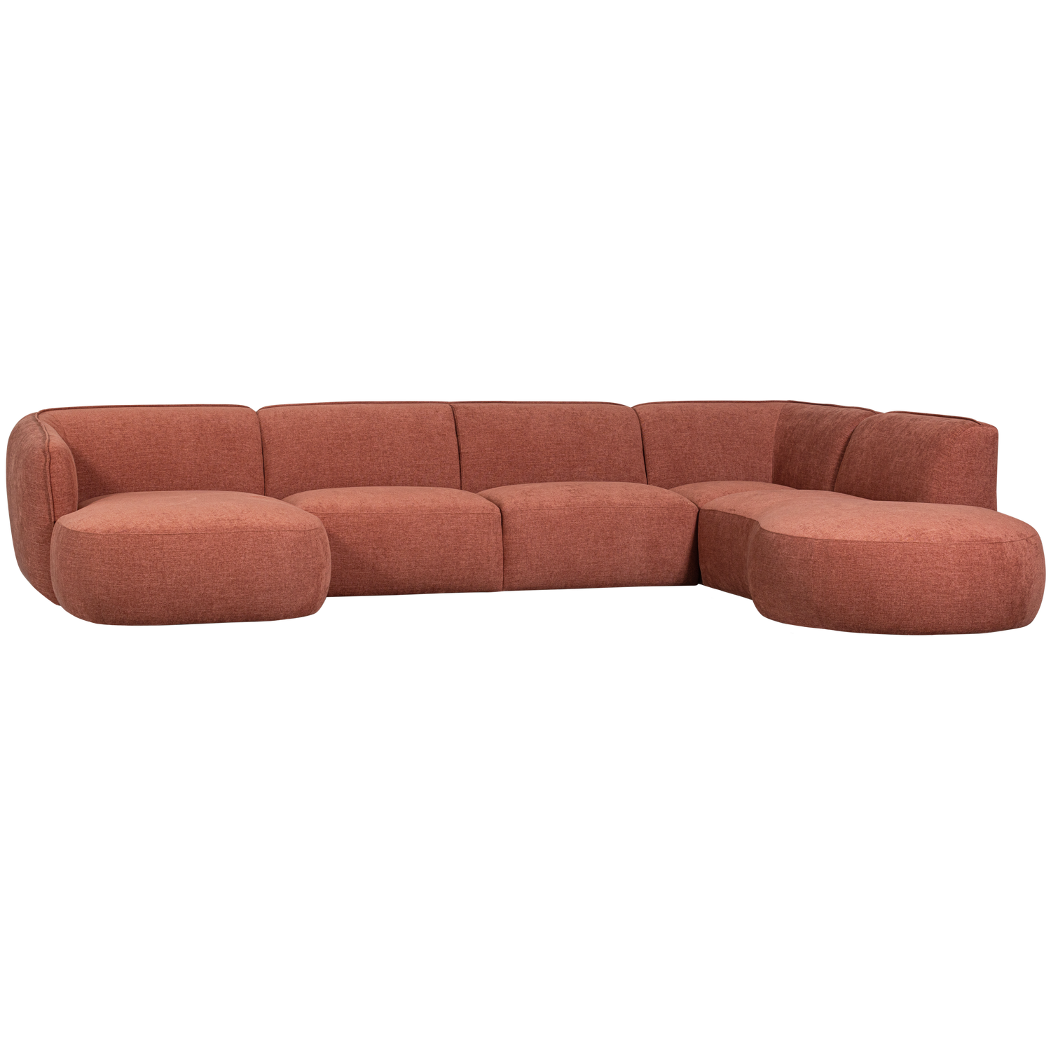 POLLY SOFA U-FORMIG RECHTS ROSA