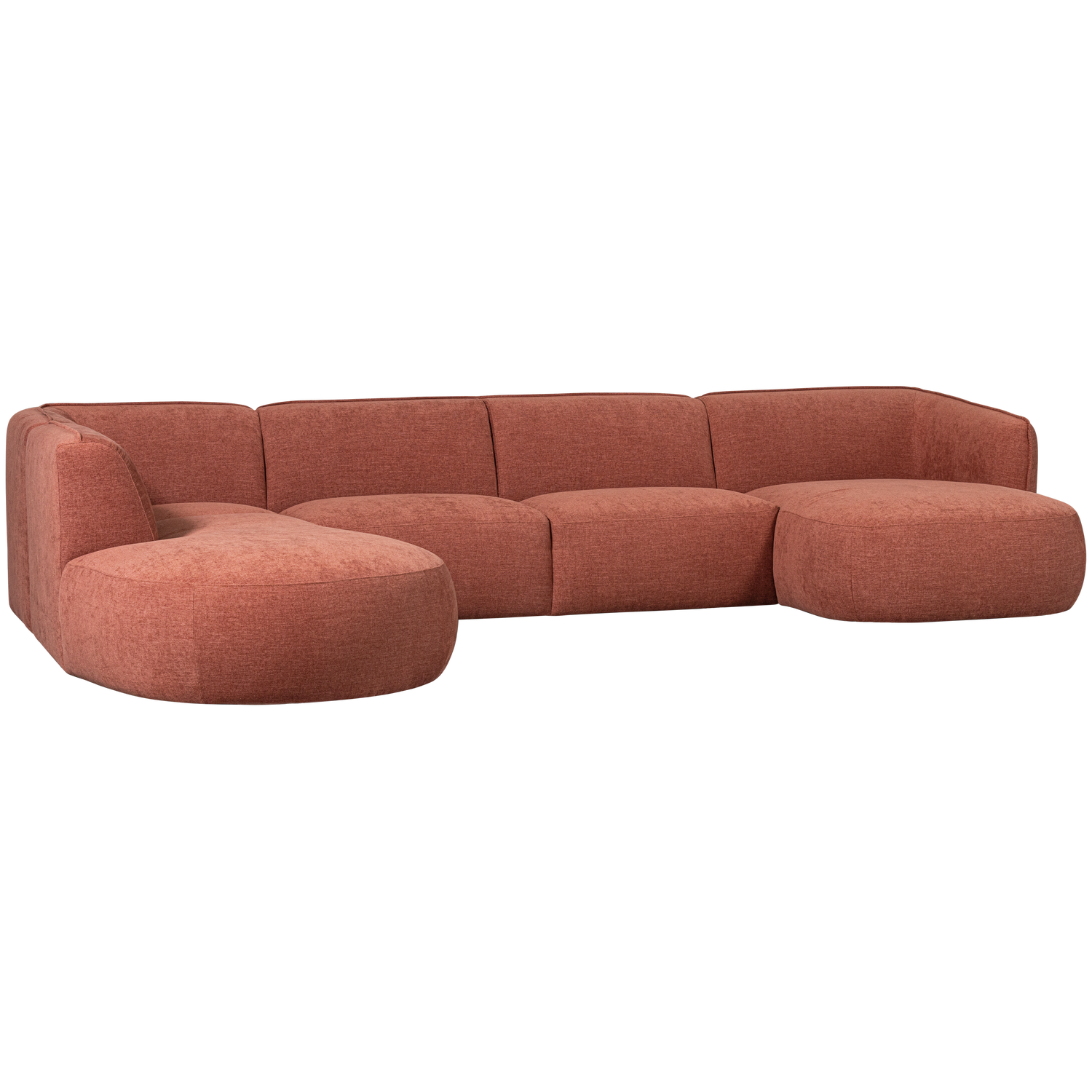 POLLY SOFA U-FORMIG LINKS ROSA