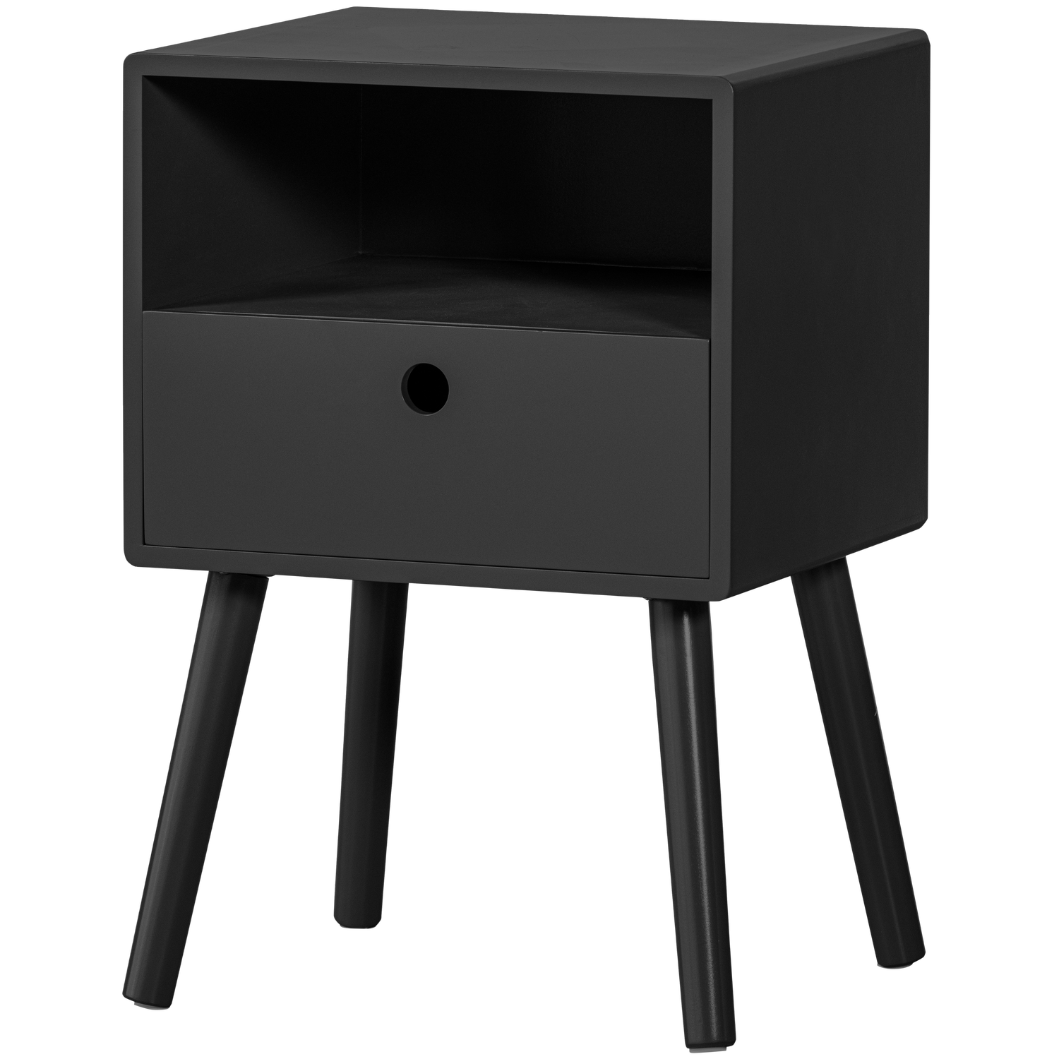 OZZY NACHTTISCH HOLZ SCHWARZ