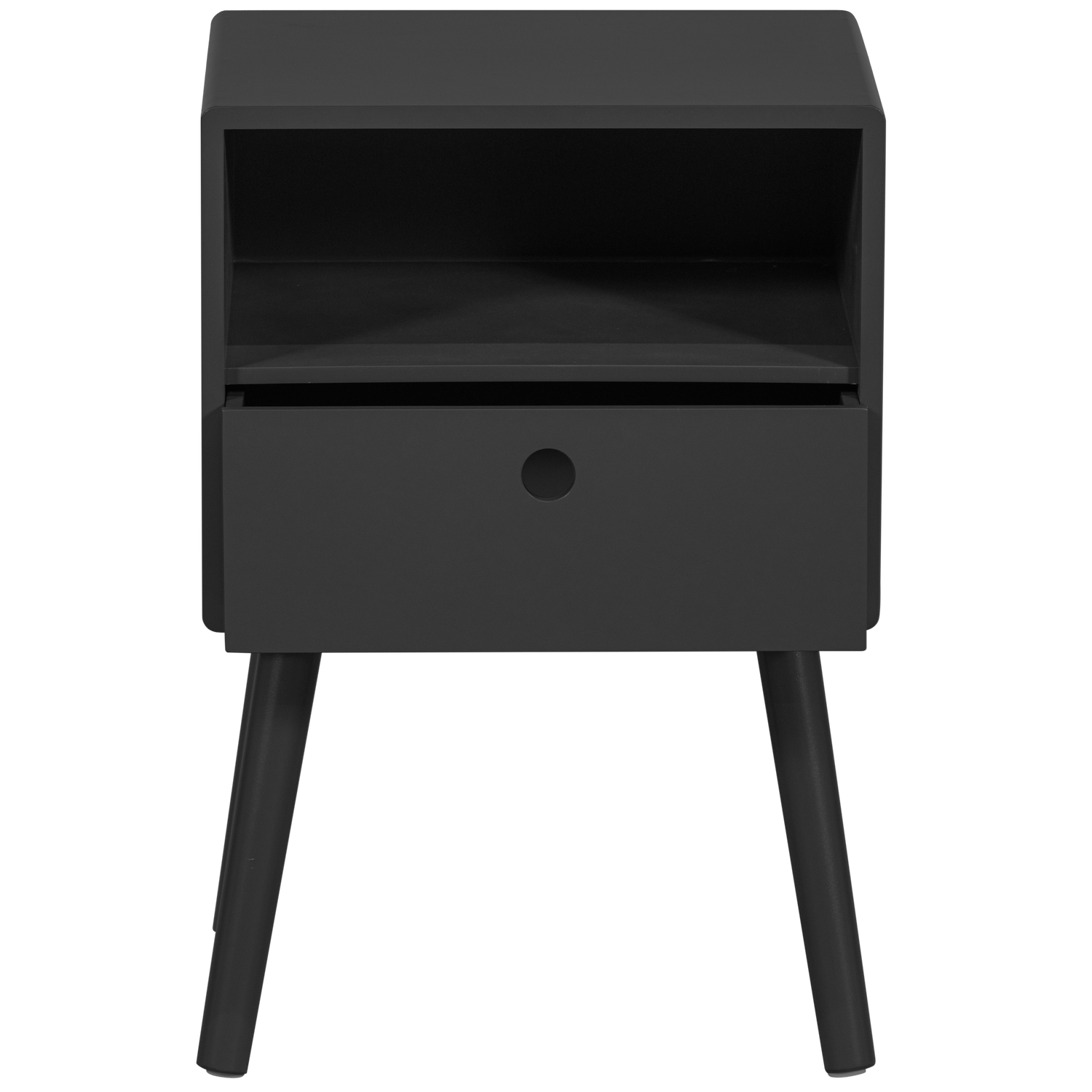 OZZY NACHTTISCH HOLZ SCHWARZ