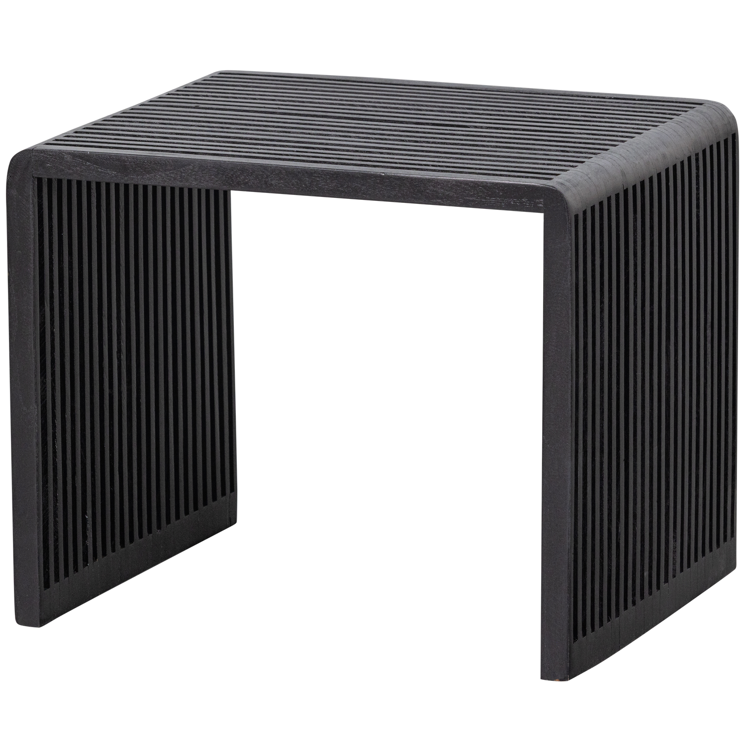 2ER SET - WILLA BEISTELLTISCHE RECYCELTES TEAK SCHWARZ
