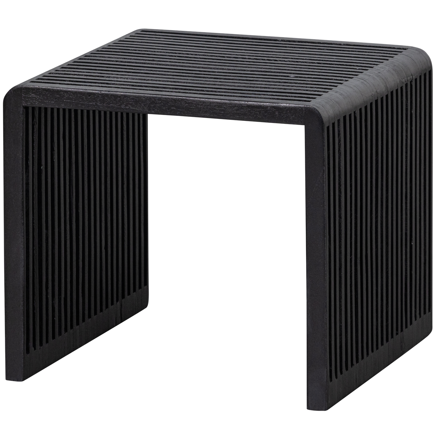 2ER SET - WILLA BEISTELLTISCHE RECYCELTES TEAK SCHWARZ