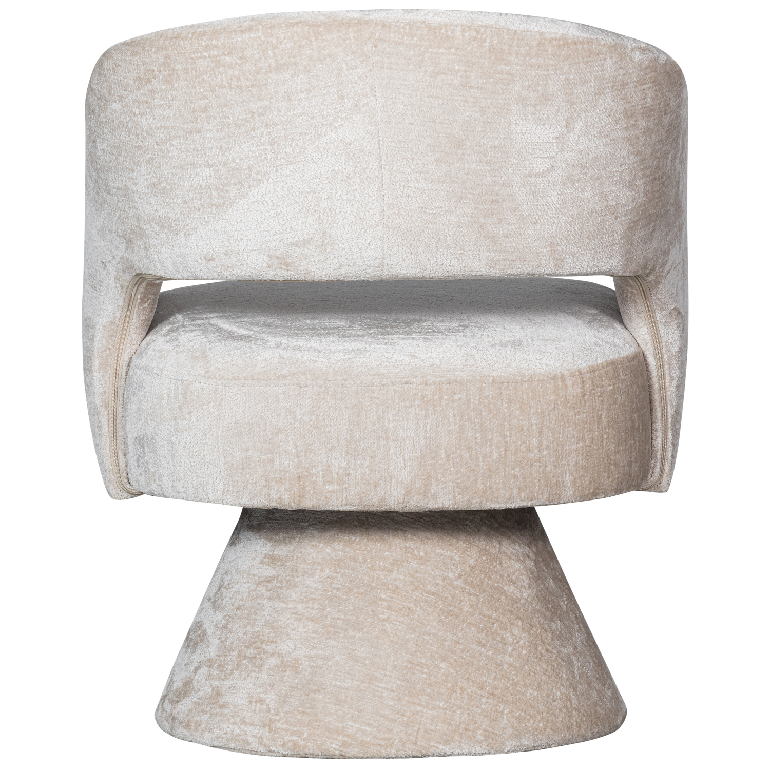 EBBA DREHSESSEL CHENILLE NATUR
