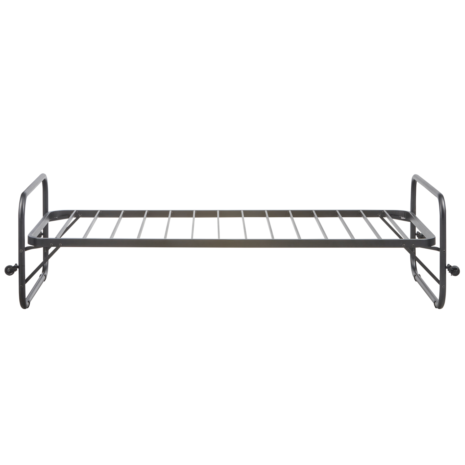 LUCY EINZELROLLBET METALL SCHWARZ 90x200CM