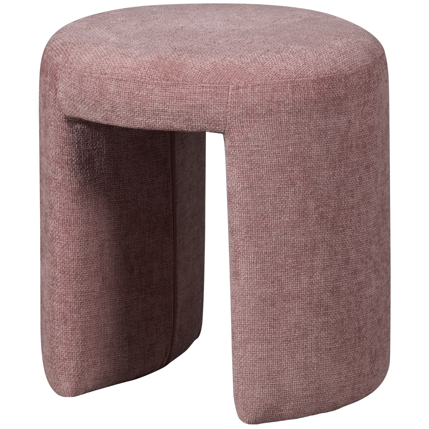CHARLIE GEPOLSTERTER HOCKER BLUSH