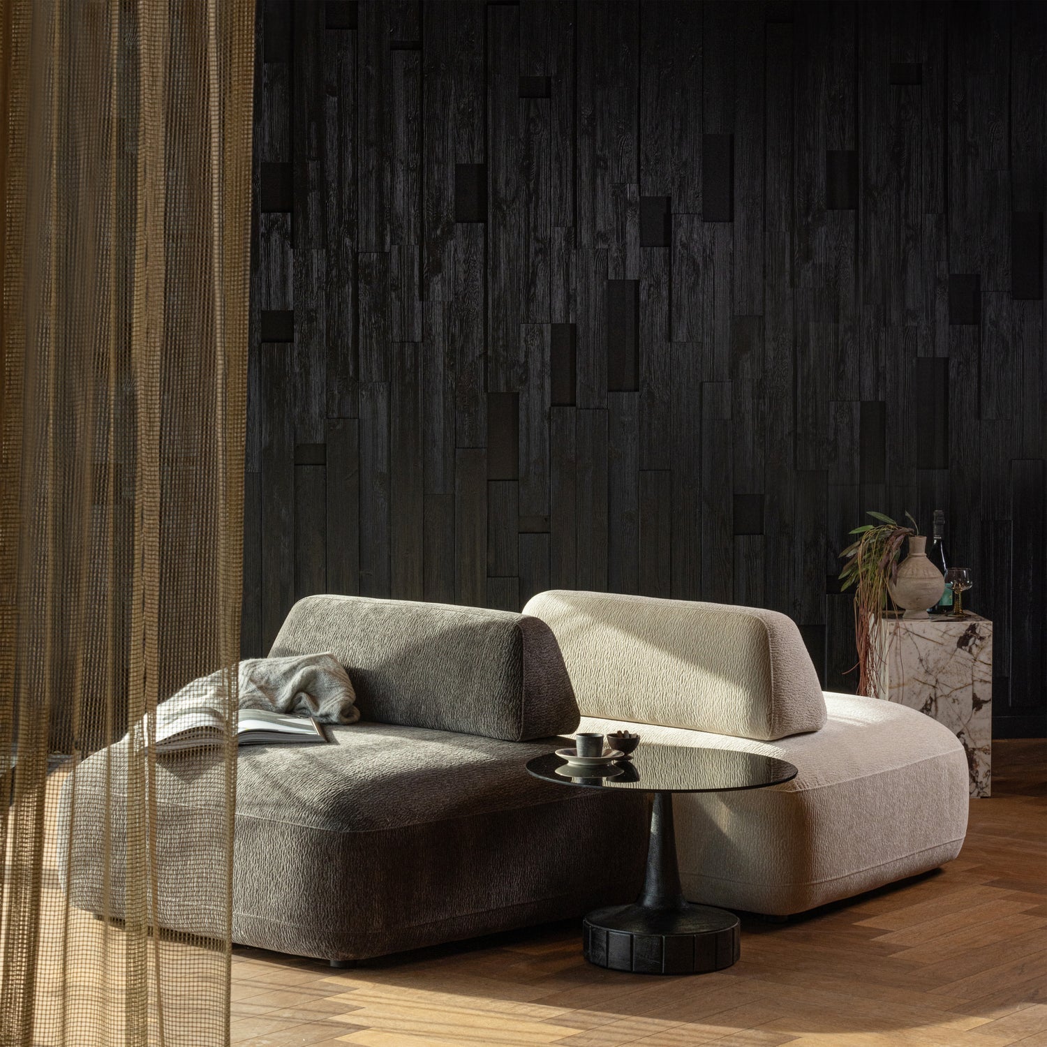 STERCK SESSEL MIT BEWEGLICHER RUCKENLEHNE CHARCOAL