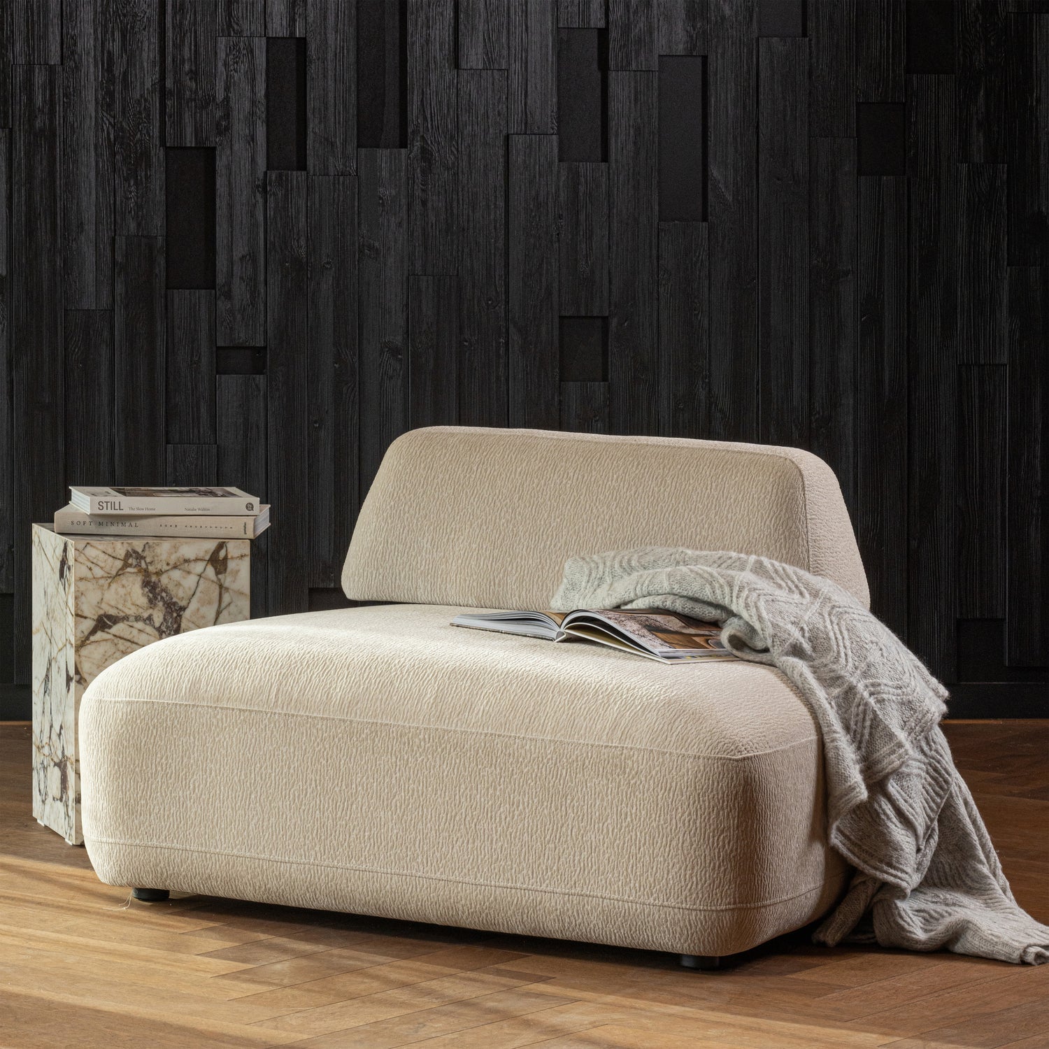 STERCK SESSEL MIT BEWEGLICHER RUCKENLEHNE SAND