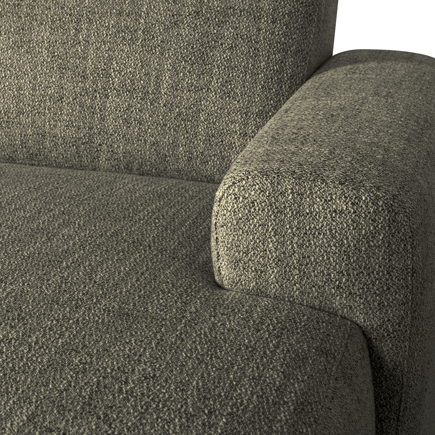AVELON U-SOFA GRUN MELANGE