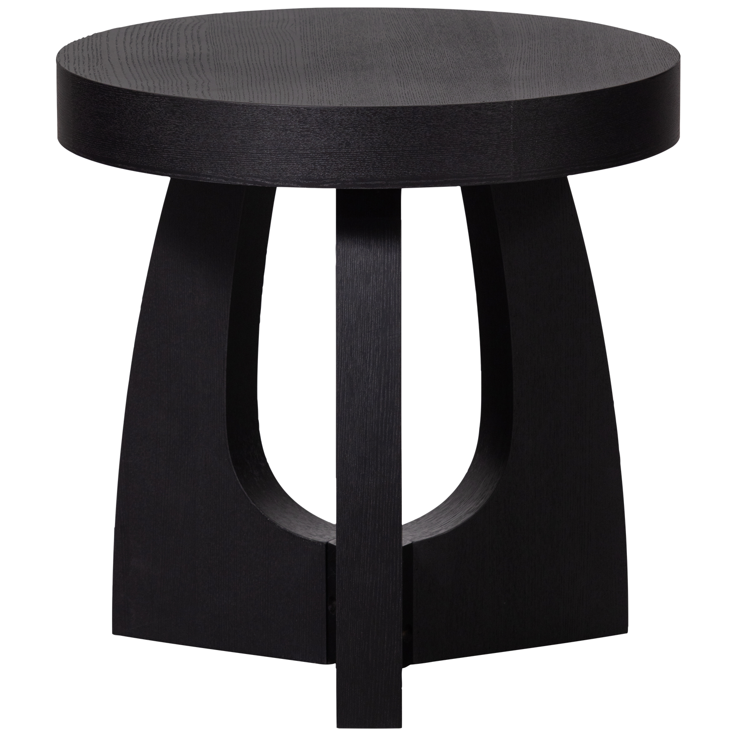 TALA BEISTELLTISCH MDF FURNIER SCHWARZ 45xO45CM