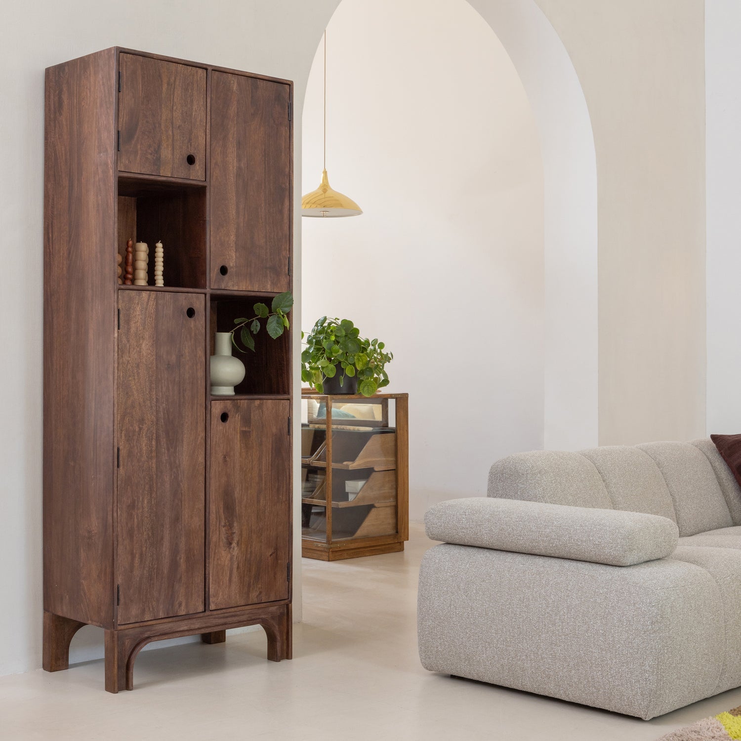 MOJO 1,5-SITZER MIT ARM LINKS BOUCLE BEIGE MELIERT