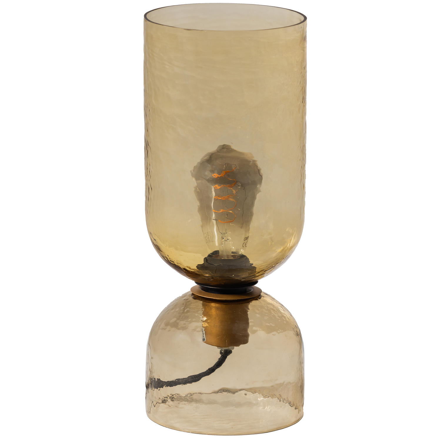 GIGI TISCHLAMPE GLAS 38xO15CM NATUR