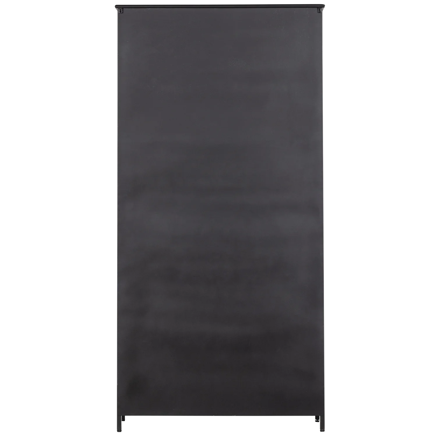 EXHIBIT XL 2-TÜRIG VITRINE GLAS SCHRANK METALL SCHWARZ BEIGE