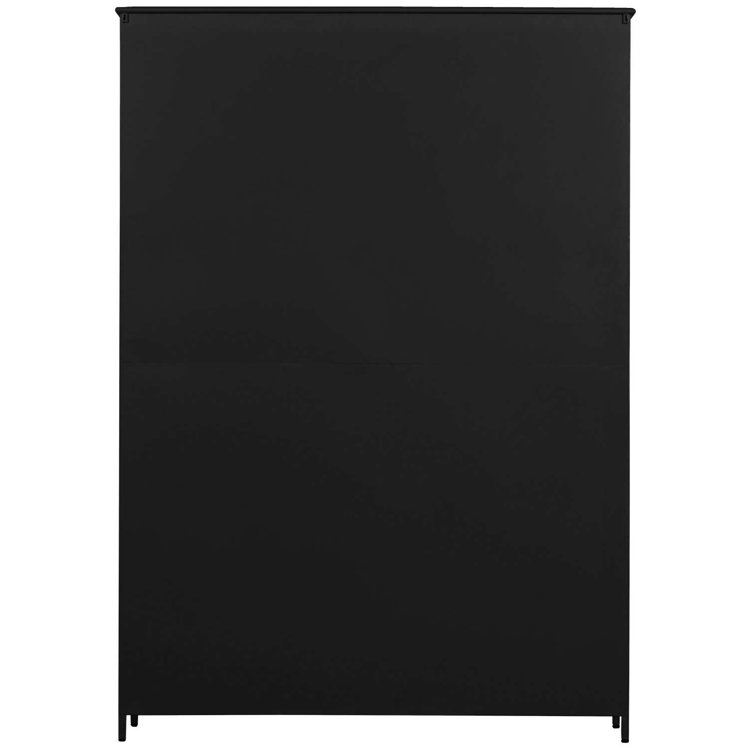EXHIBIT XL 3-TURIG VITRINE SCHRANK METALL SCHWARZ 200x140x40 cm