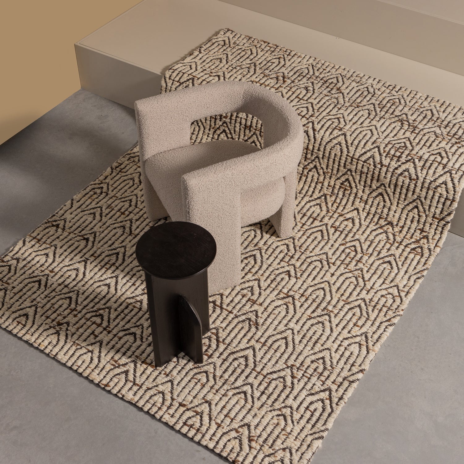 TIWA SESSEL BOUCLE BEIGE
