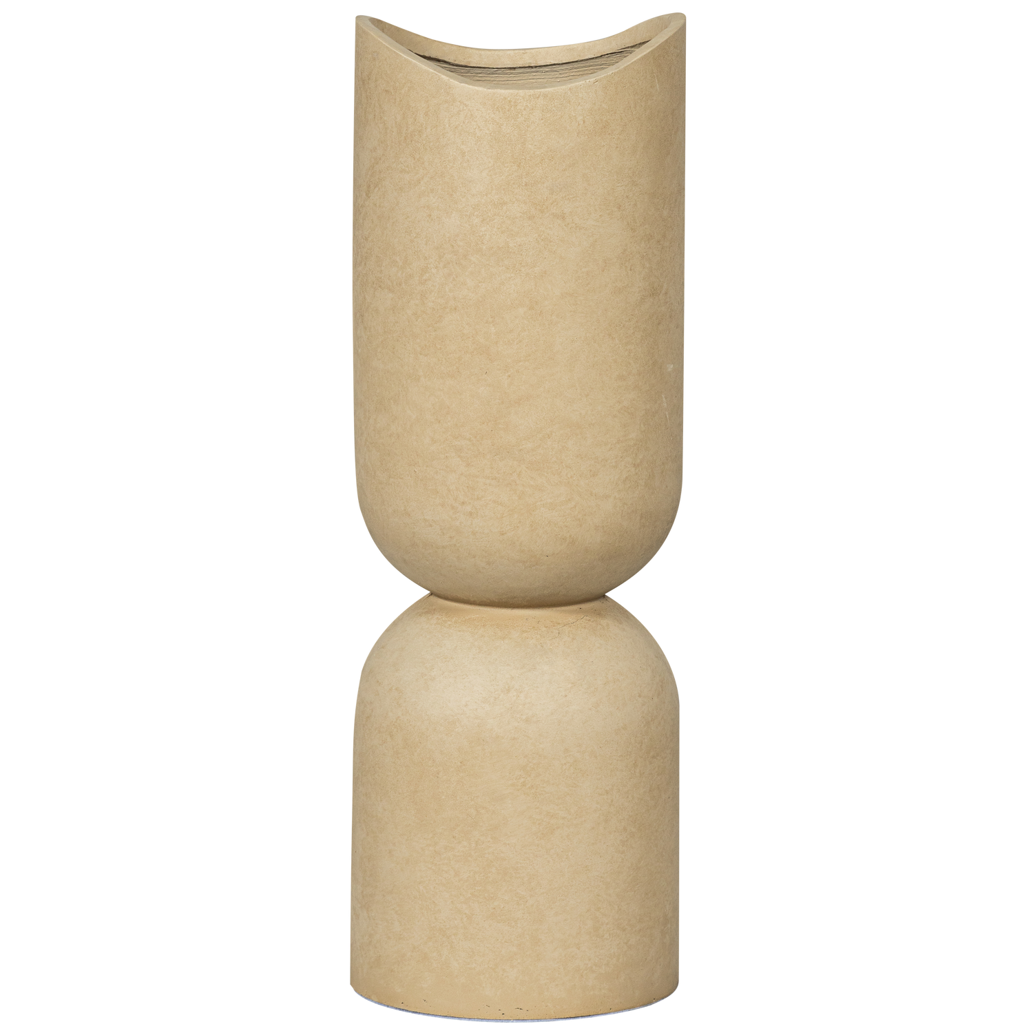MOSI VASE/PFLANZGEFASS FIBRE CLAY BEIGE 75xO25CM
