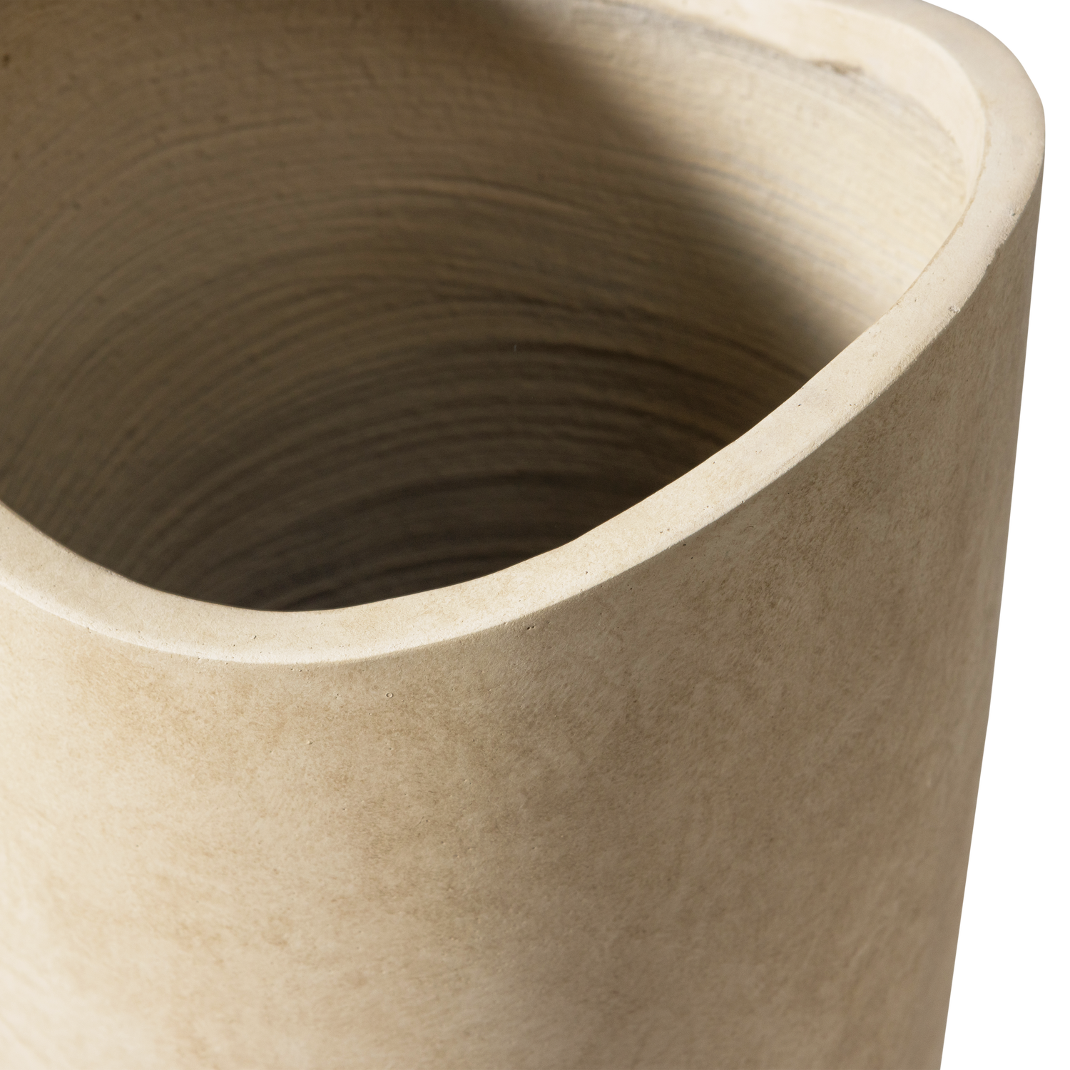 MOSI VASE/PFLANZGEFASS FIBRE CLAY BEIGE 75xO25CM
