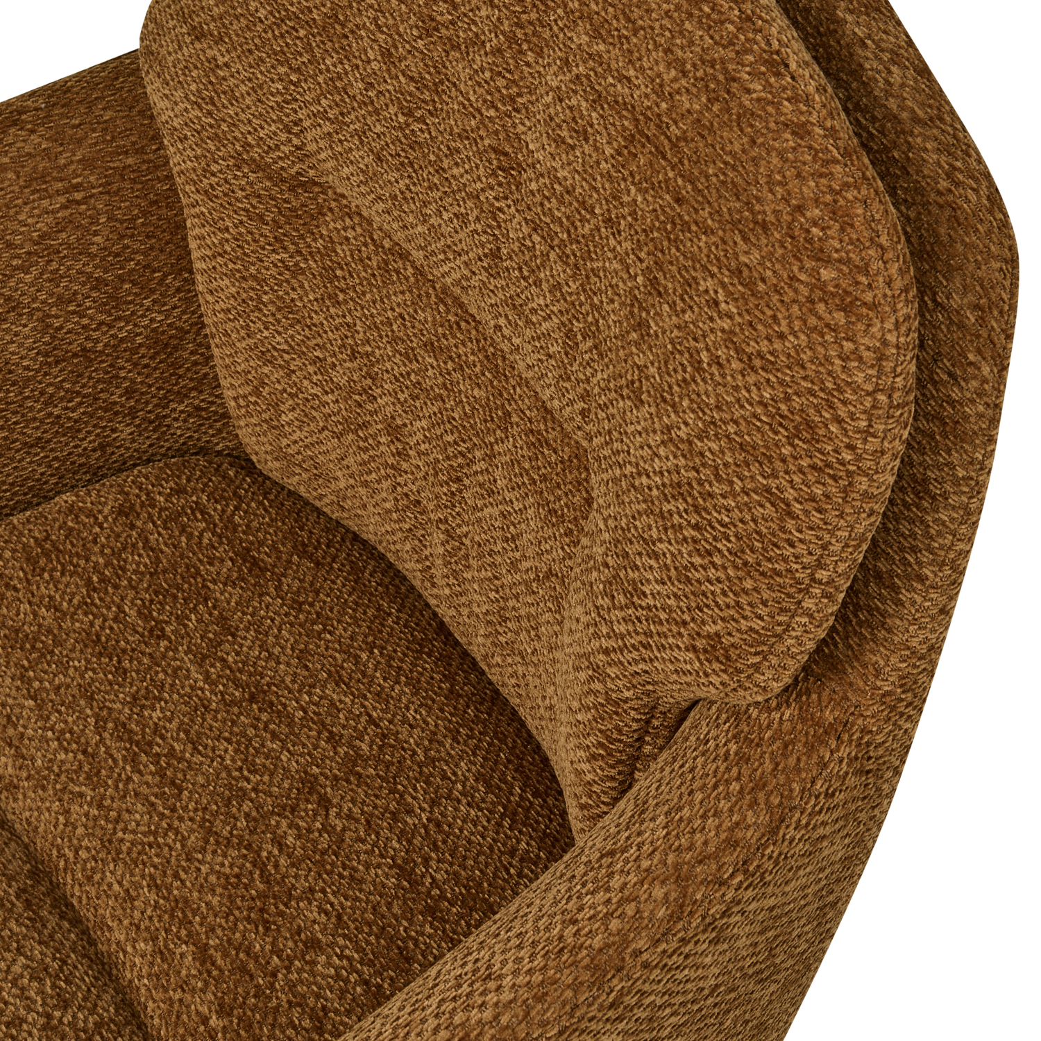 RUNA ESSZIMMERSTUHL CHENILLE KARAMELLBRAUN/GELB