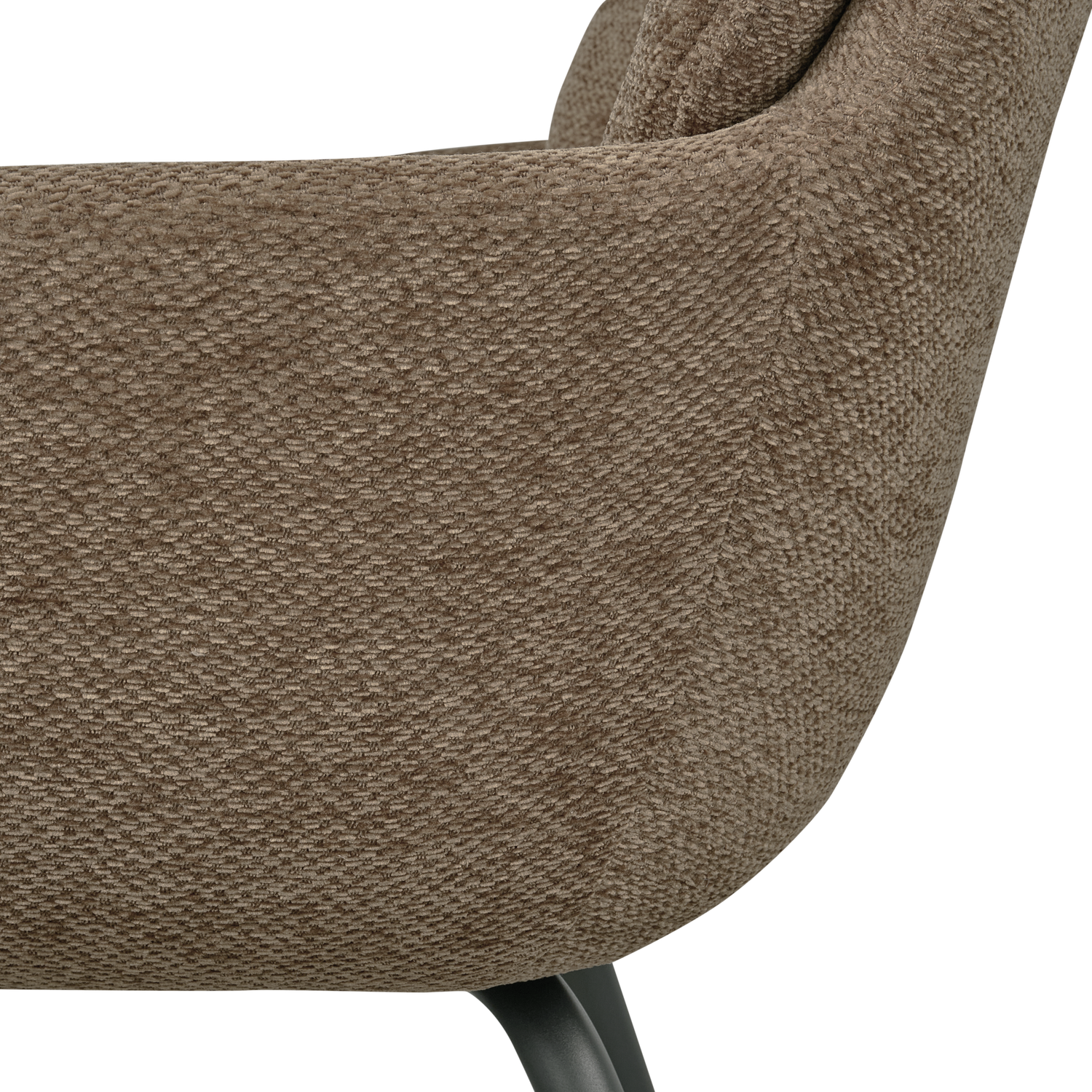 RUNA ESSZIMMERSTUHL CHENILLE DUNKLER SAND