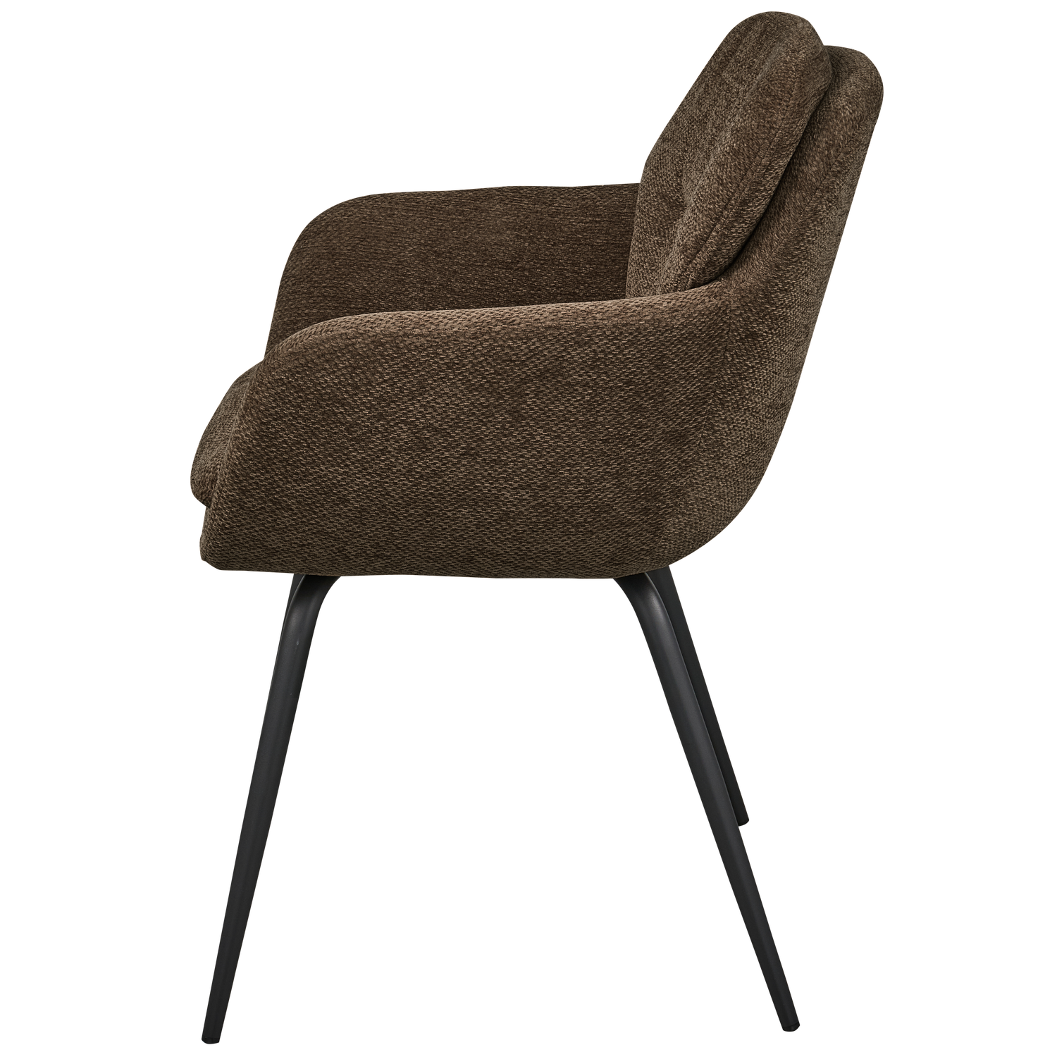 RUNA ESSZIMMERSTUHL CHENILLE WARMES BRAUN