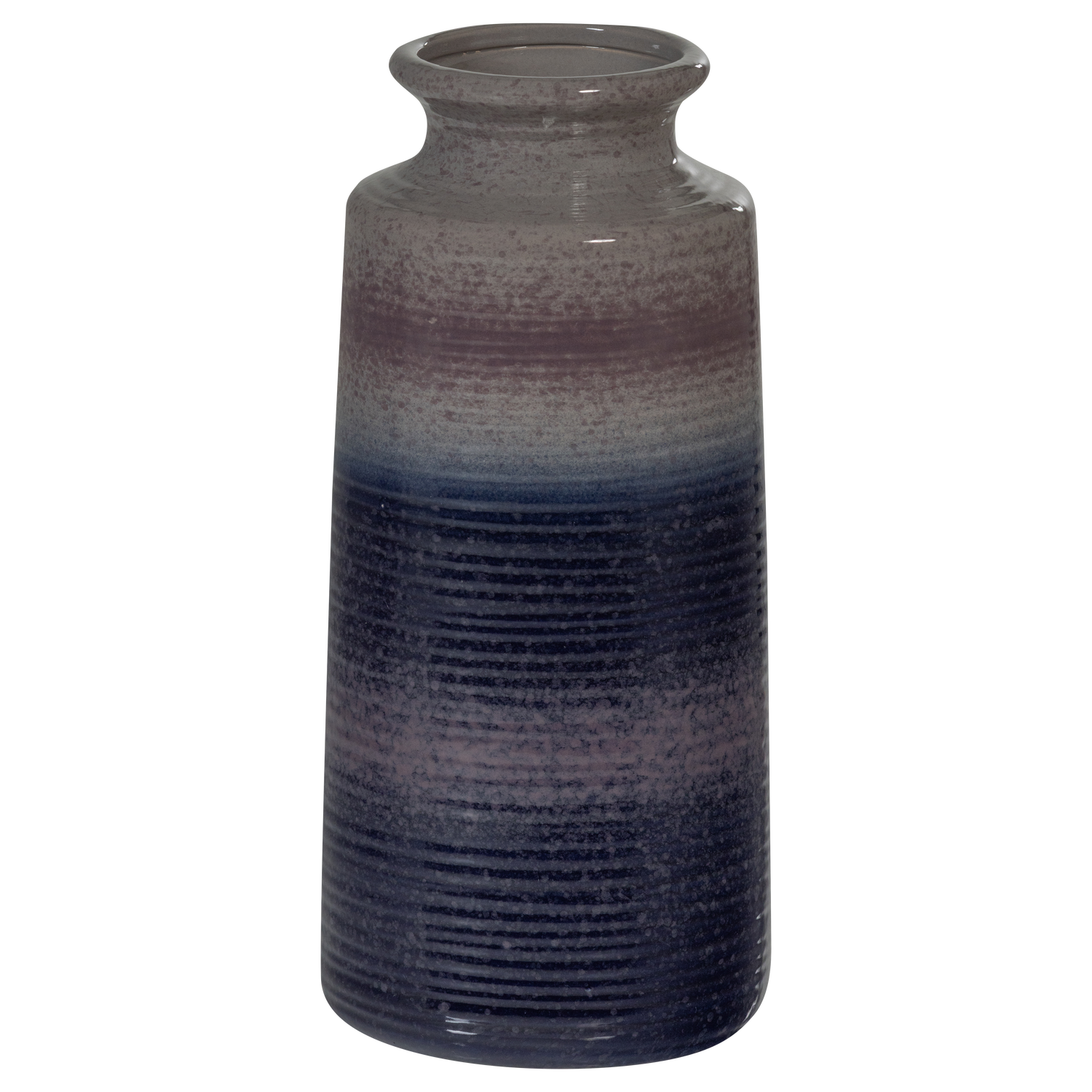 DECENNIA XL VASE KERAMIK LILA/BLAU