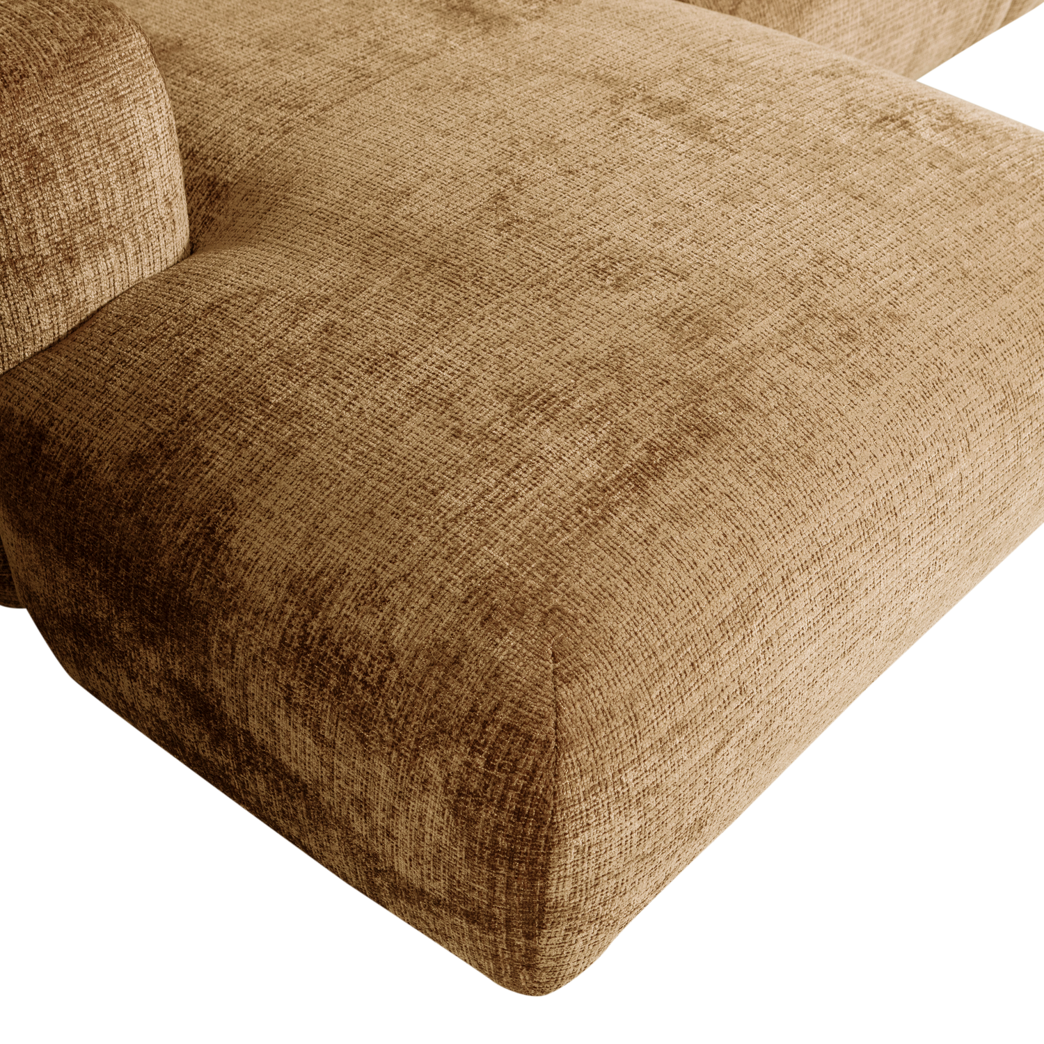 CLOUD CHAISELONGUE LINKS GEWEBTE CHENILLE HONIGGELB