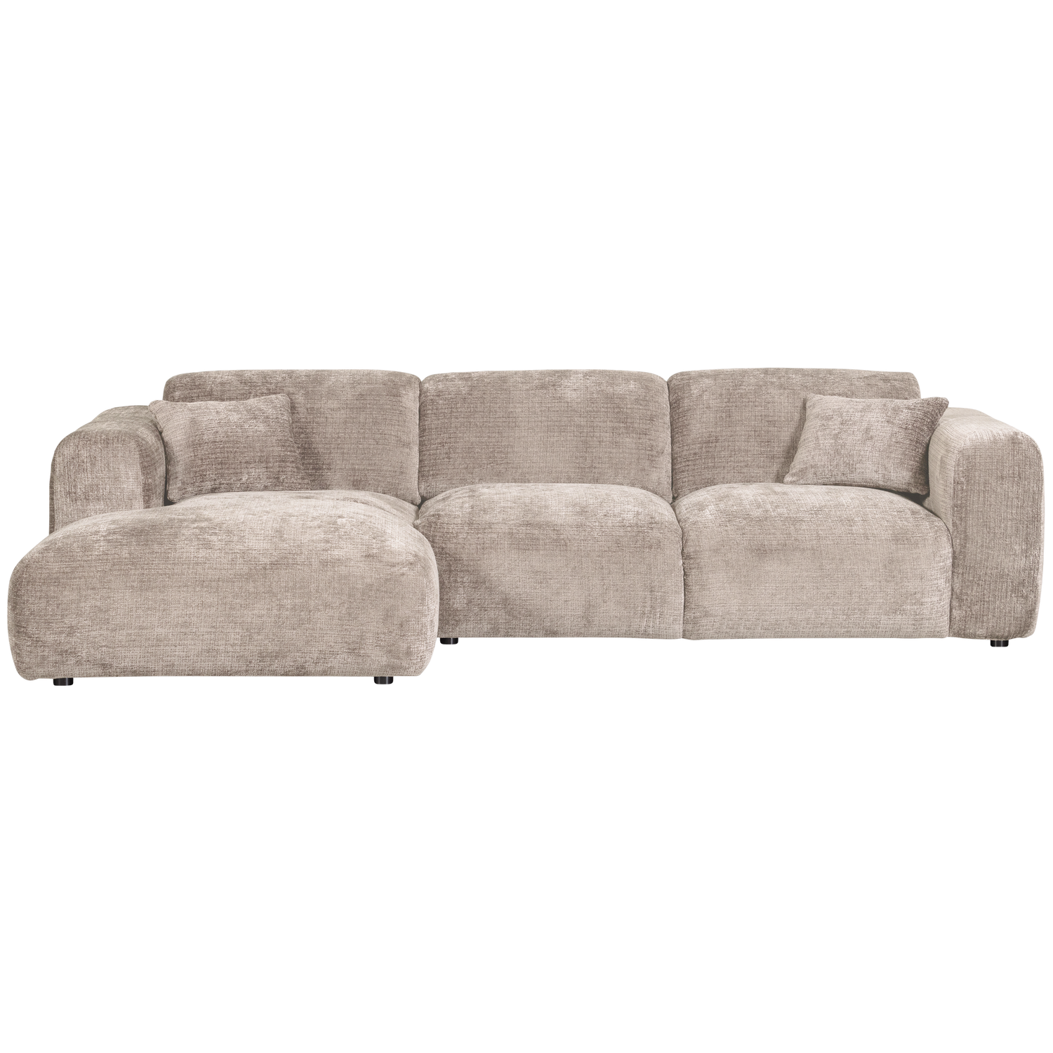 CLOUD CHAISELONGUE LINKS GEWEBTE CHENILLE NATUR