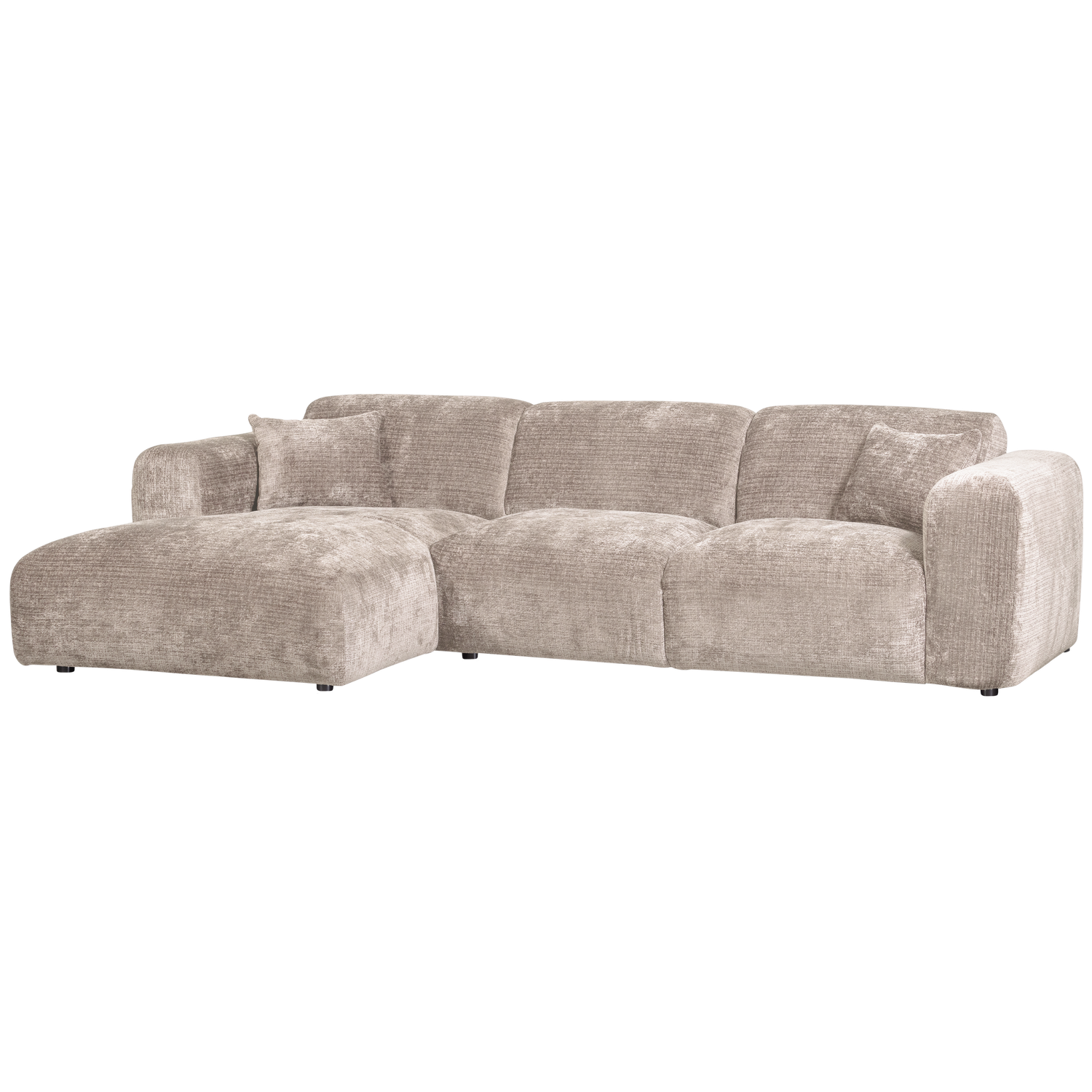 CLOUD CHAISELONGUE LINKS GEWEBTE CHENILLE NATUR