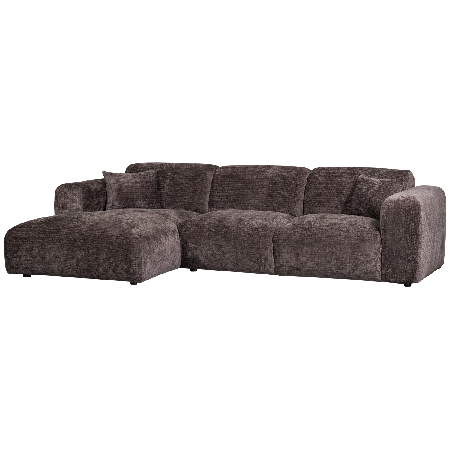 CLOUD CHAISELONGUE LINKS GEWEBTE CHENILLE WARMES BRAUN