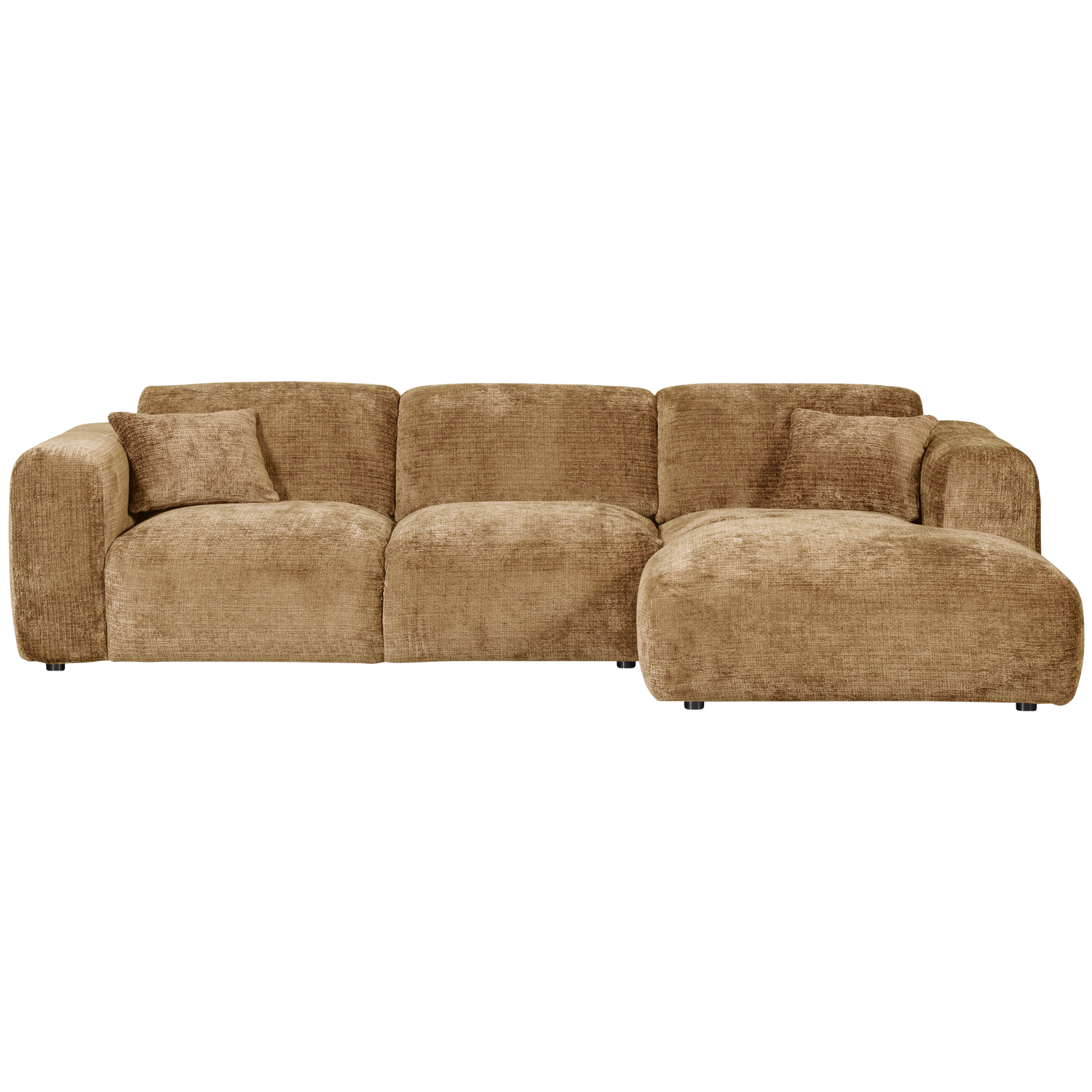 CLOUD CHAISELONGUE RECHTS GEWEBTE CHENILLE HONIGGELB