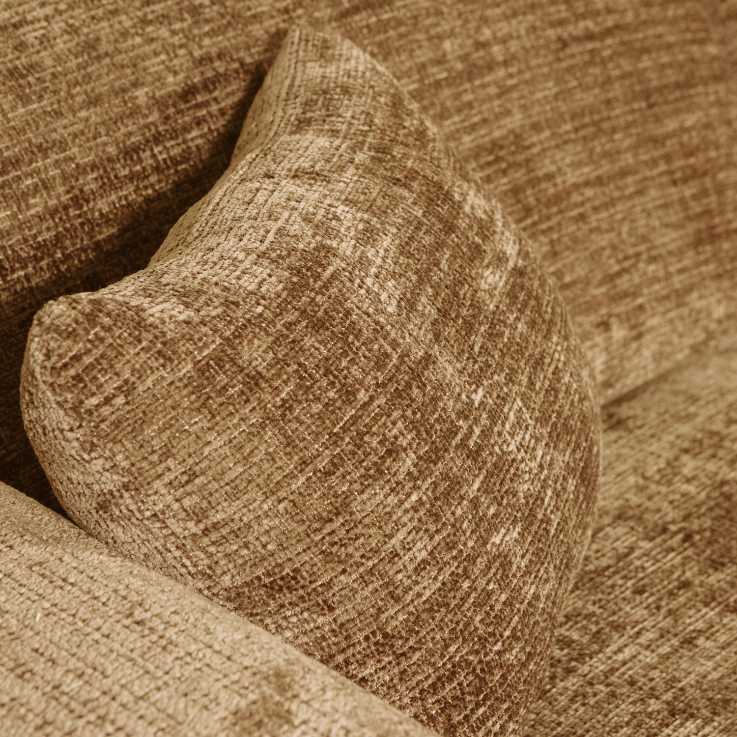 CLOUD CHAISELONGUE RECHTS GEWEBTE CHENILLE HONIGGELB