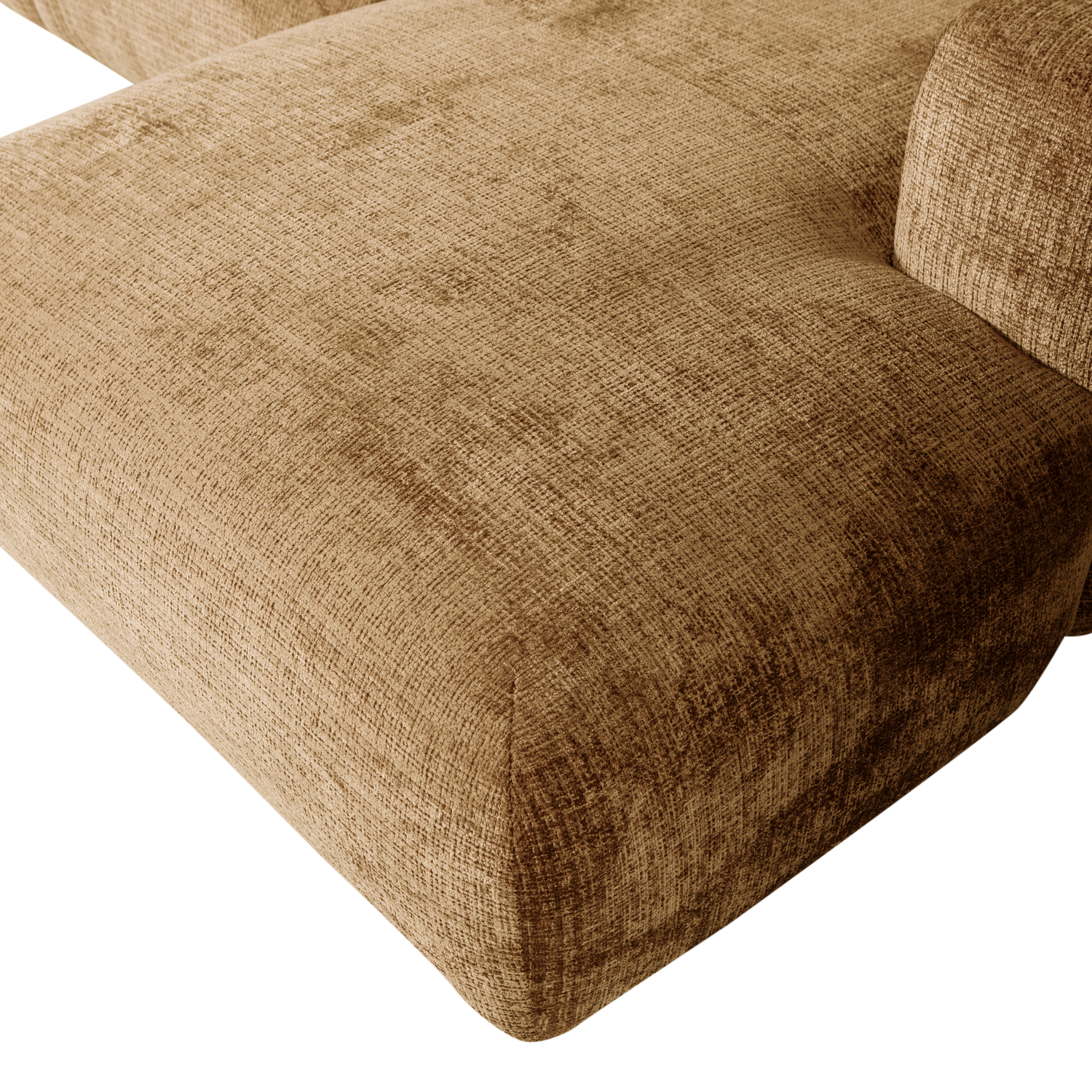 CLOUD CHAISELONGUE RECHTS GEWEBTE CHENILLE HONIGGELB