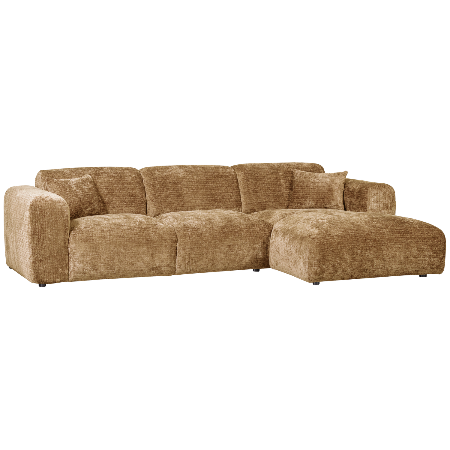 CLOUD CHAISELONGUE RECHTS GEWEBTE CHENILLE HONIGGELB