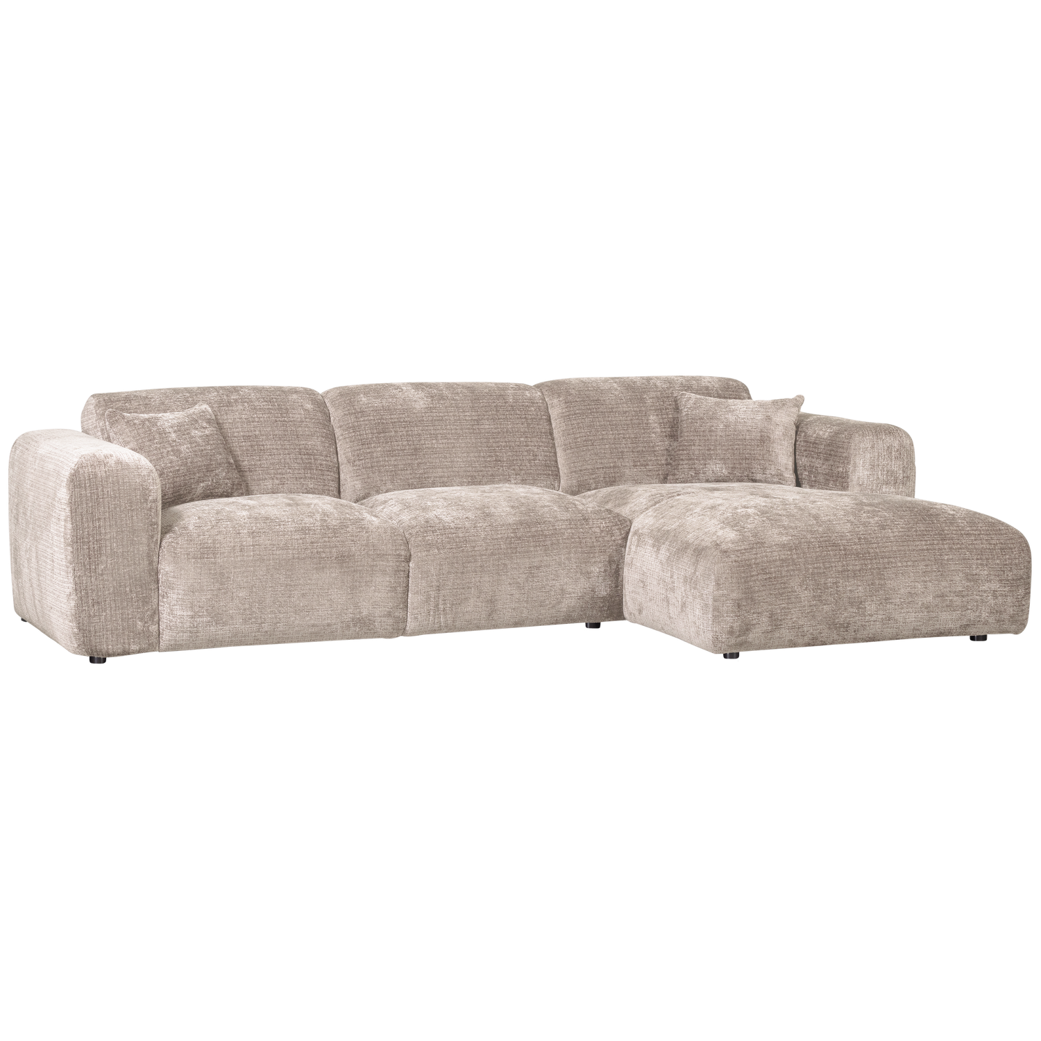 CLOUD CHAISELONGUE RECHTS GEWEBTE CHENILLE NATUR