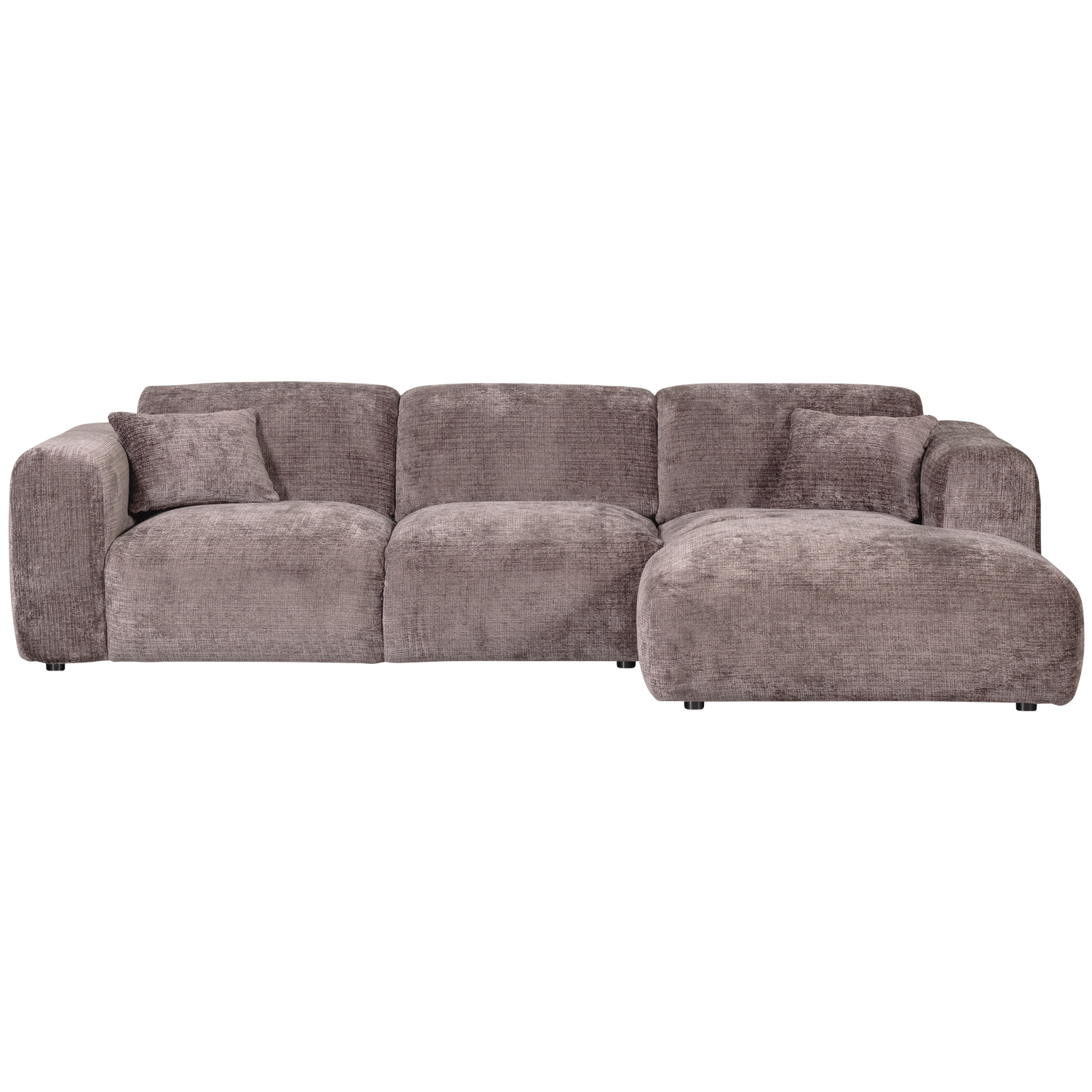 CLOUD CHAISELONGUE RECHTS GEWEBTE CHENILLE TAUPE