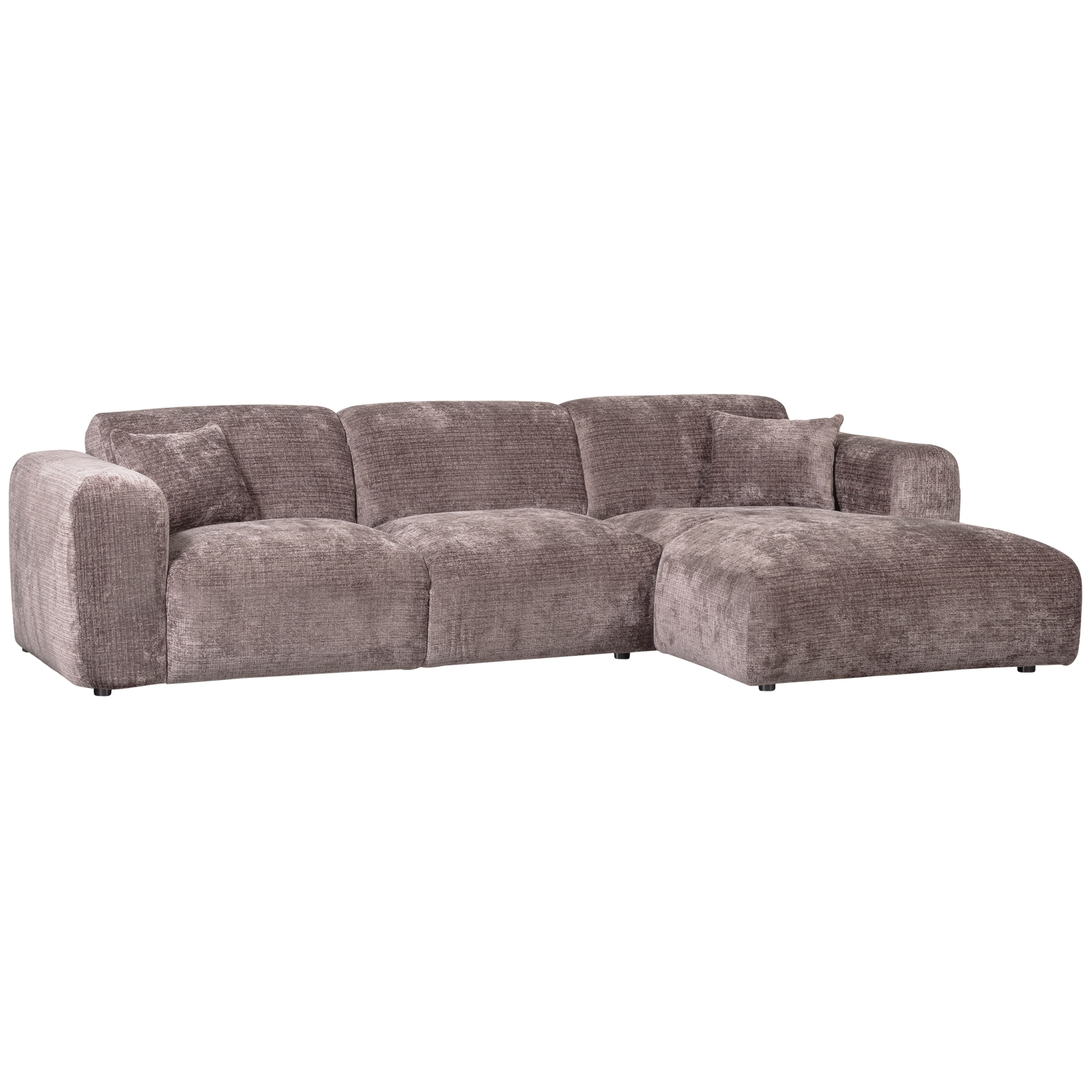 CLOUD CHAISELONGUE RECHTS GEWEBTE CHENILLE TAUPE