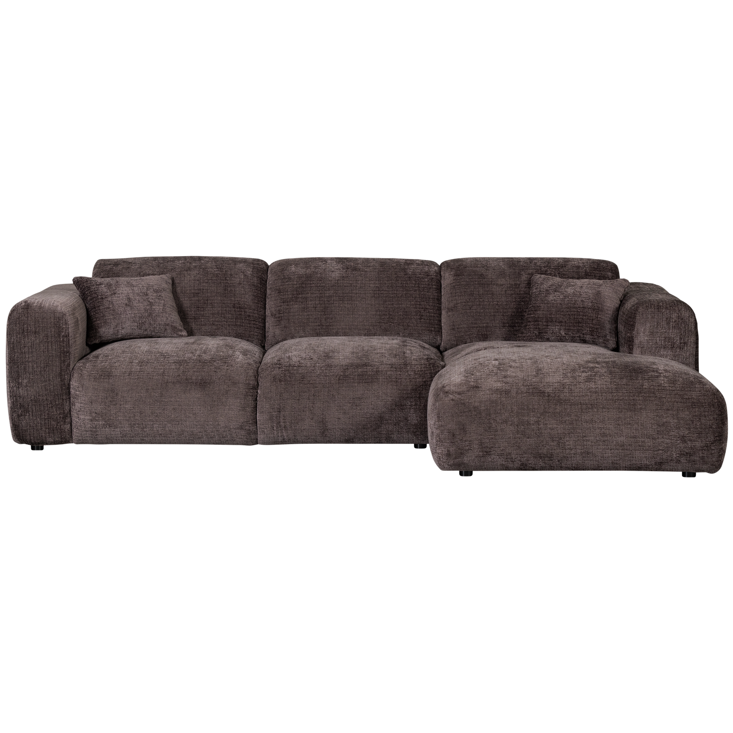 CLOUD CHAISELONGUE RECHTS GEWEBTE CHENILLE WARMES BRAUN