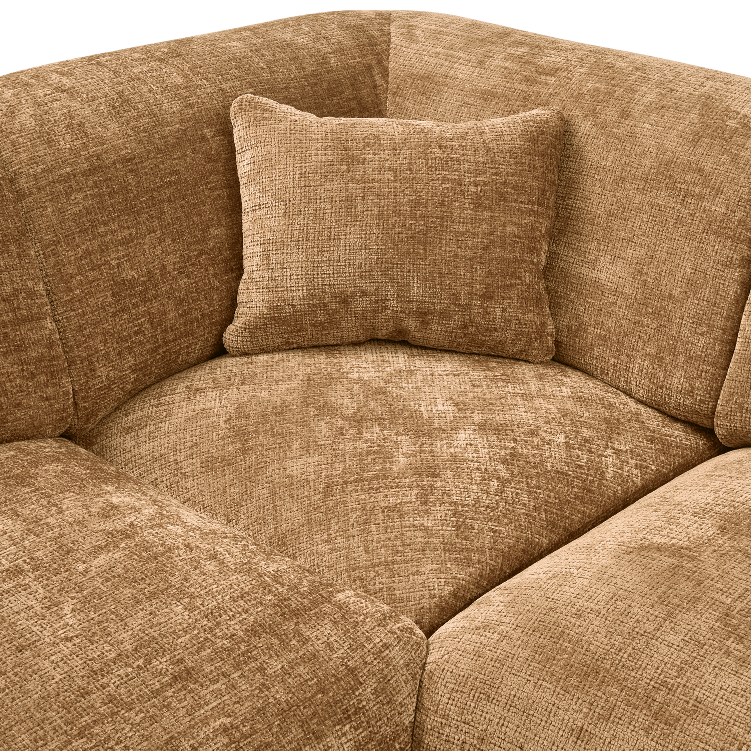 CLOUD ECKSOFA LINKS GEWEBTE CHENILLE HONIGGELB