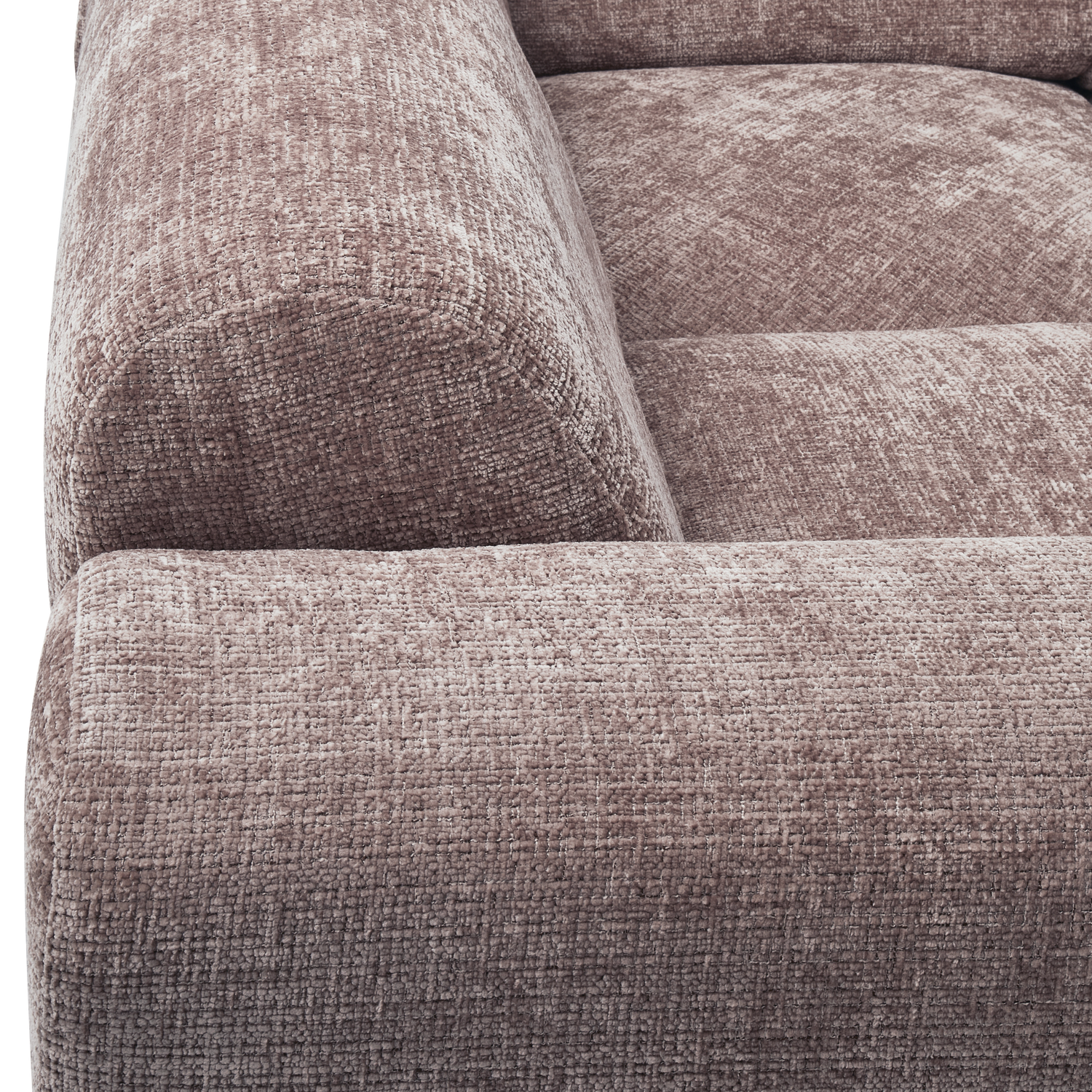 CLOUD ECKSOFA LINKS GEWEBTE CHENILLE TAUPE