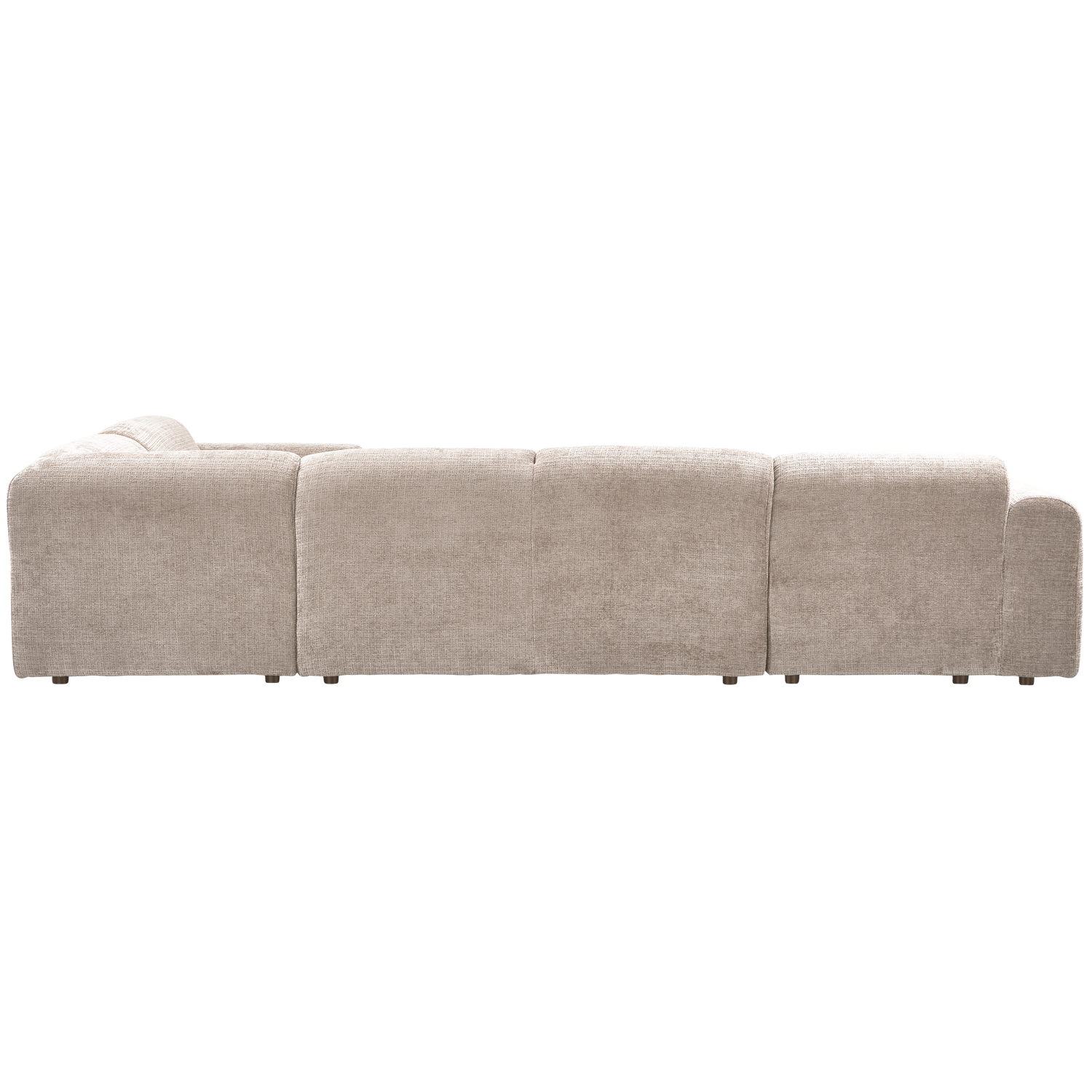 CLOUD ECKSOFA RECHTS GEWEBTE CHENILLE NATUR