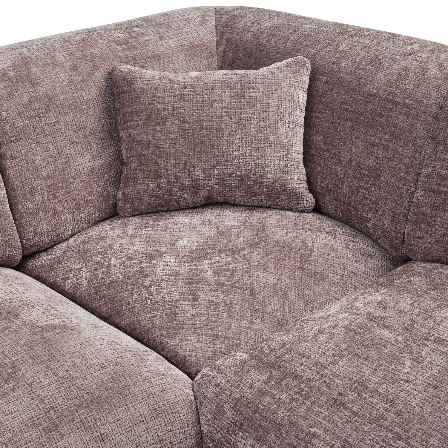 CLOUD ECKSOFA RECHTS GEWEBTE CHENILLE TAUPE
