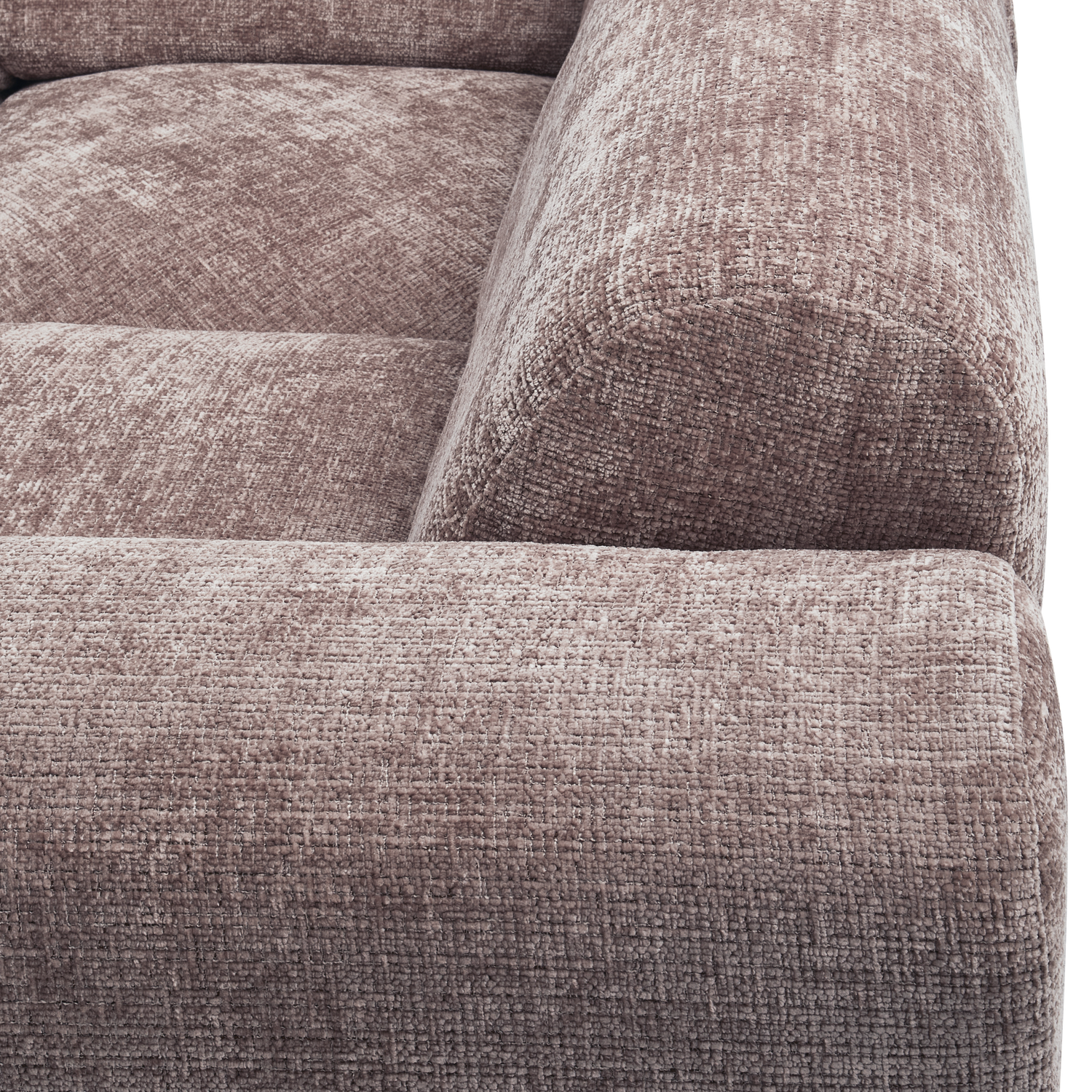 CLOUD ECKSOFA RECHTS GEWEBTE CHENILLE TAUPE