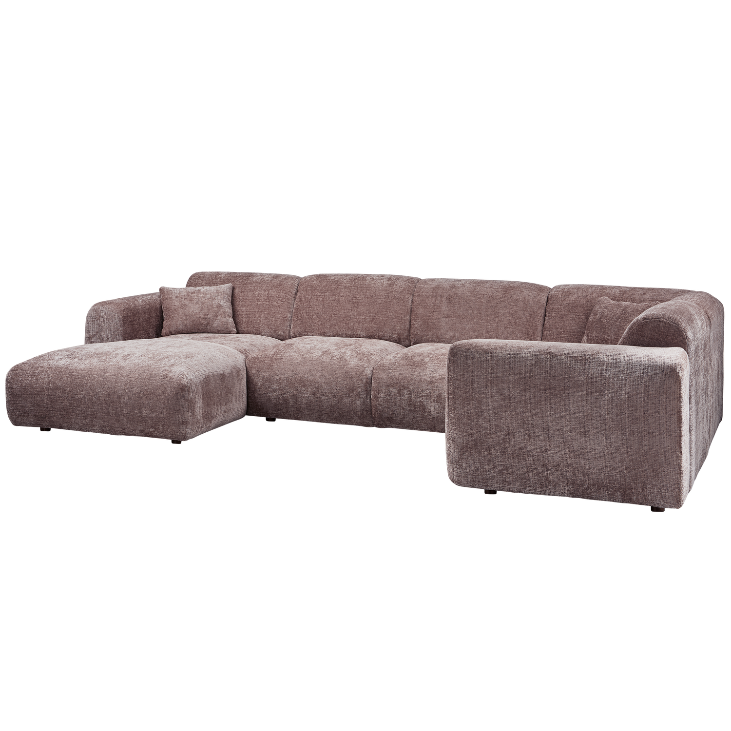CLOUD ECKSOFA RECHTS GEWEBTE CHENILLE TAUPE