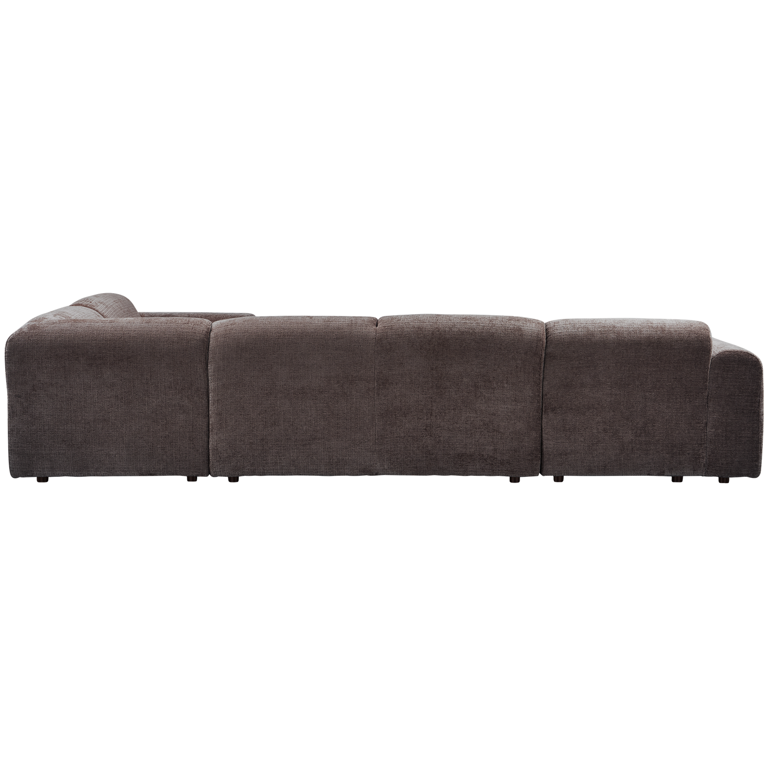 CLOUD ECKSOFA RECHTS GEWEBTE CHENILLE WARMES BRAUN