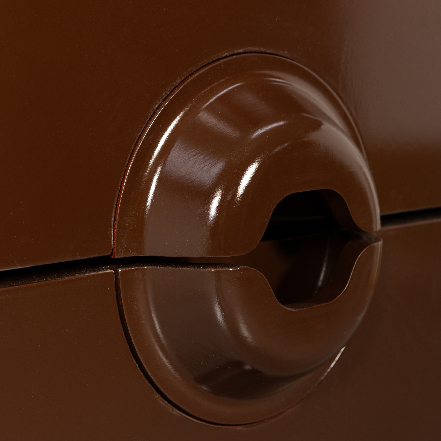 MERGE KOMMODE 6 SCHUBLADEN HOLZ BRAUN/ROT