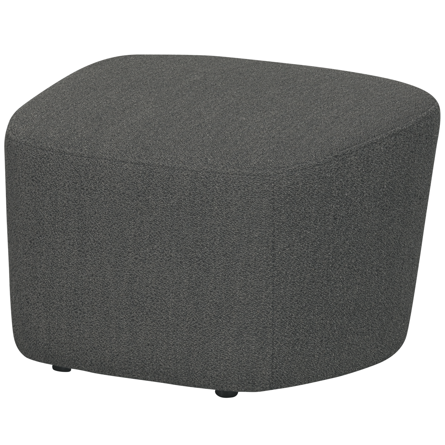 LOFTY HOCKER BOUCLE STAHLGRAU