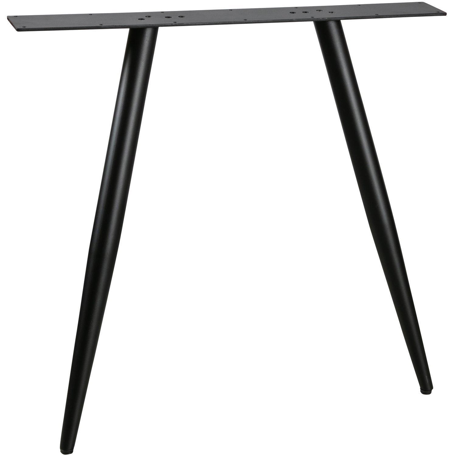TISCHBEIN FUSS GESTELL KONISCH METALL SCHWARZ