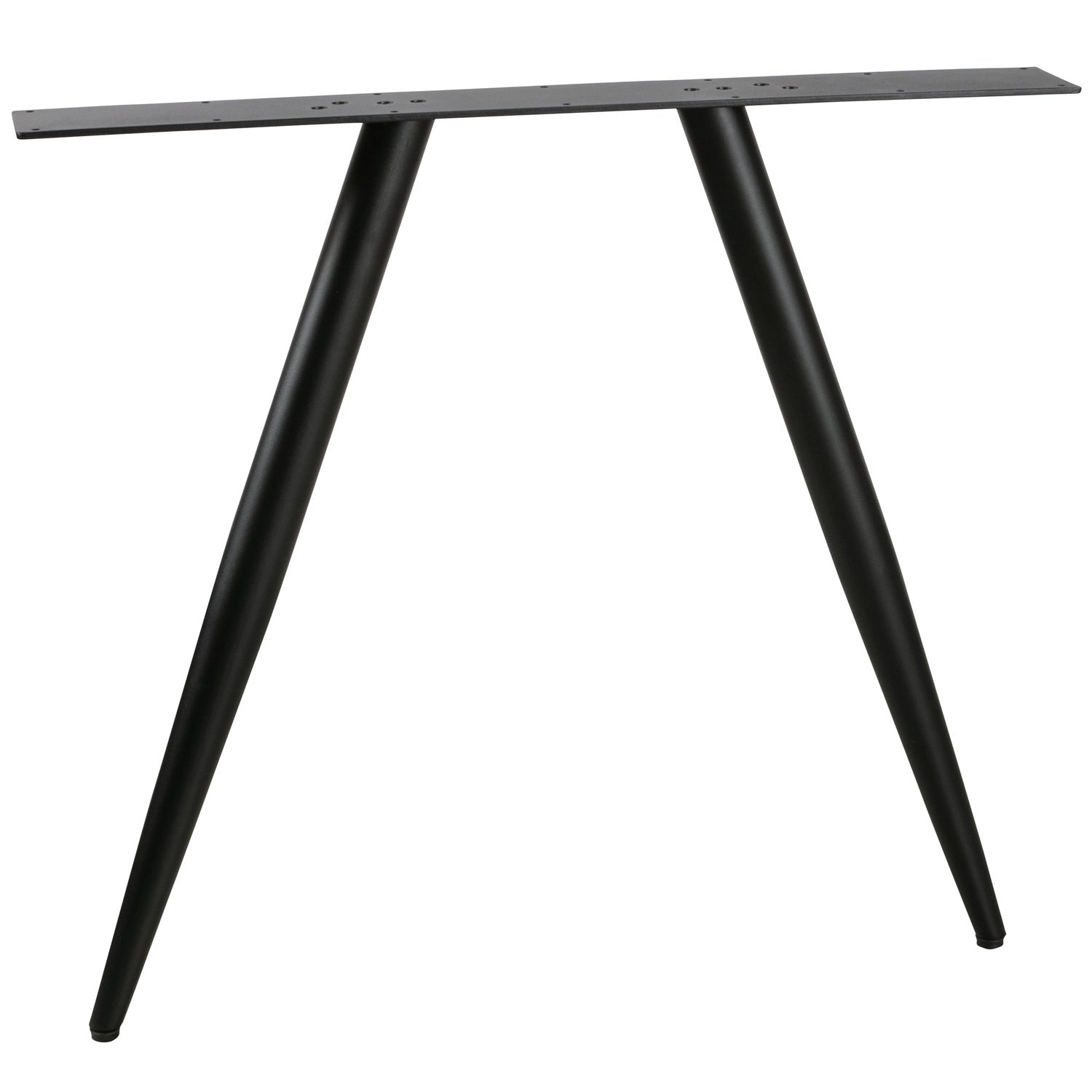TISCHBEIN FUSS GESTELL KONISCH METALL SCHWARZ