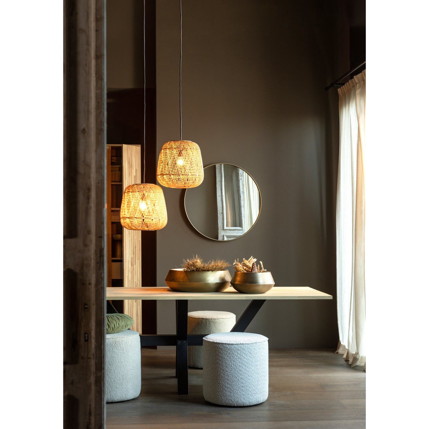 SARA RUNDER HOCKER HOCH TEDDY OFF WHITE