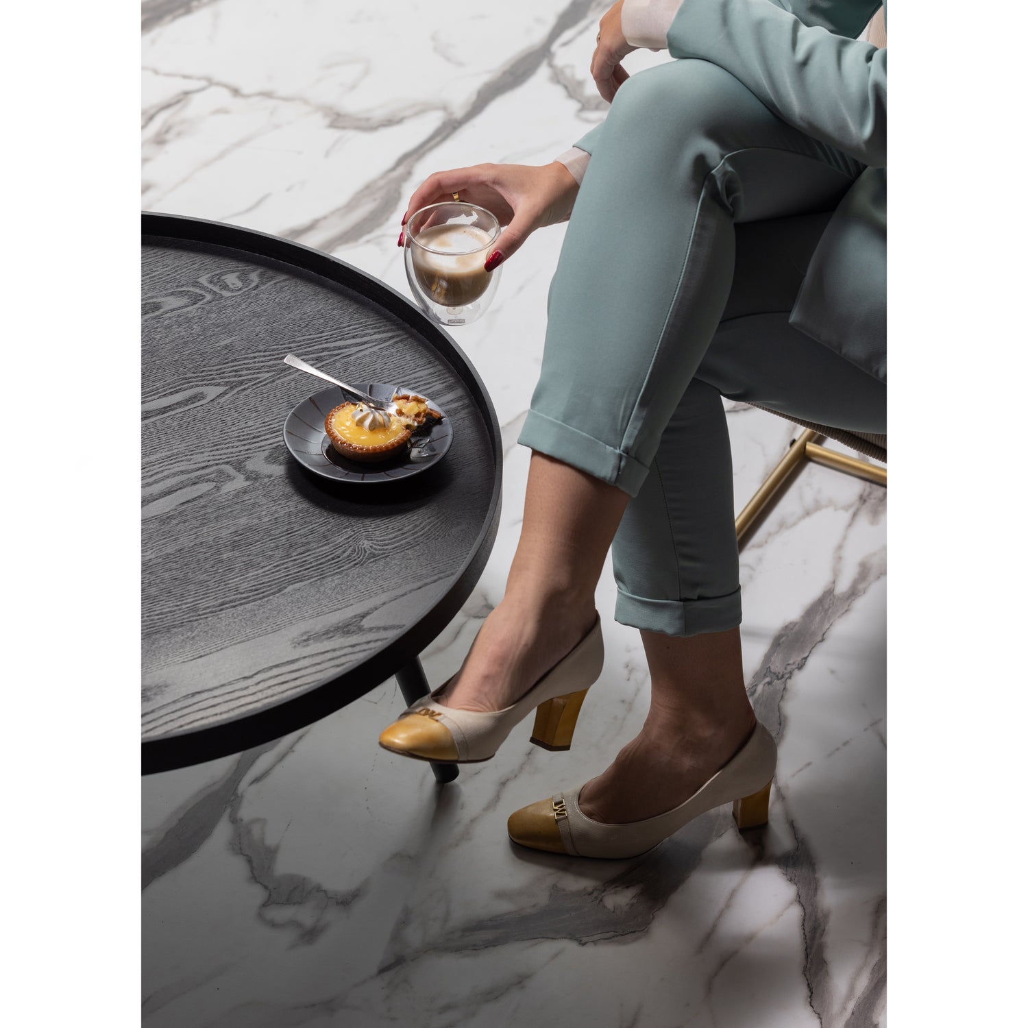 MESA XL HOLZ BEISTELLTISCH SCHWARZ