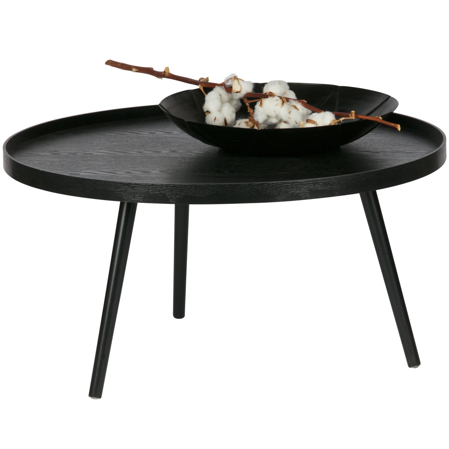 MESA XL HOLZ BEISTELLTISCH SCHWARZ